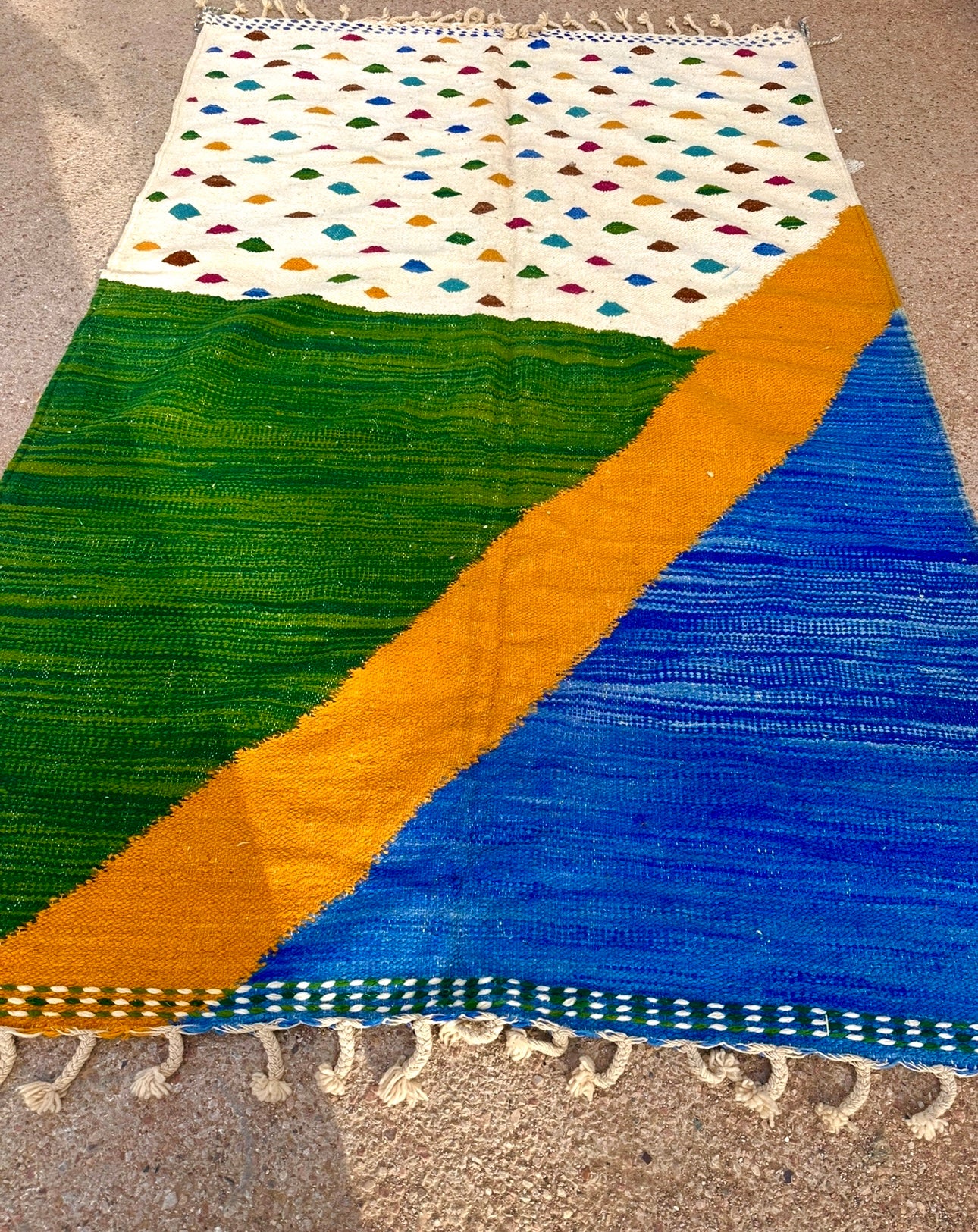 Carpet kelim size size 300 x 200 cm || 9.84 x 6.56 ft