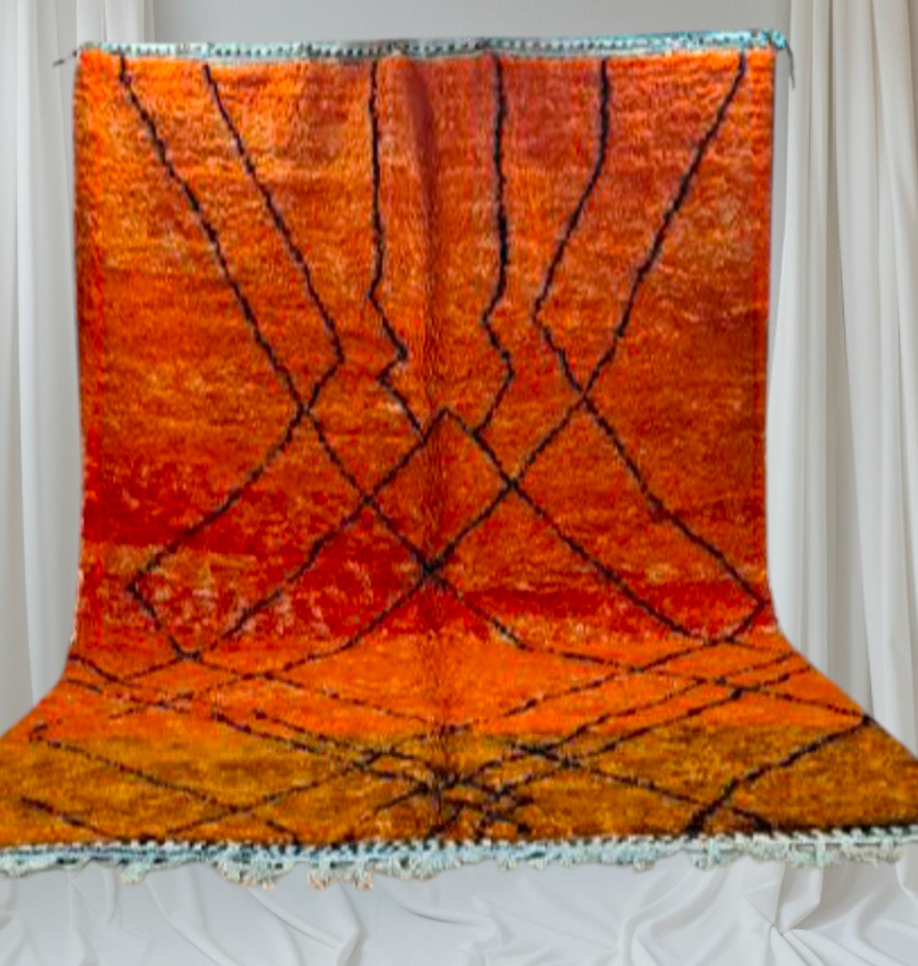 Carpet Beni Ouarain Rug LARGE size 300 x 200 cm || 9.84 x 6.56 ft