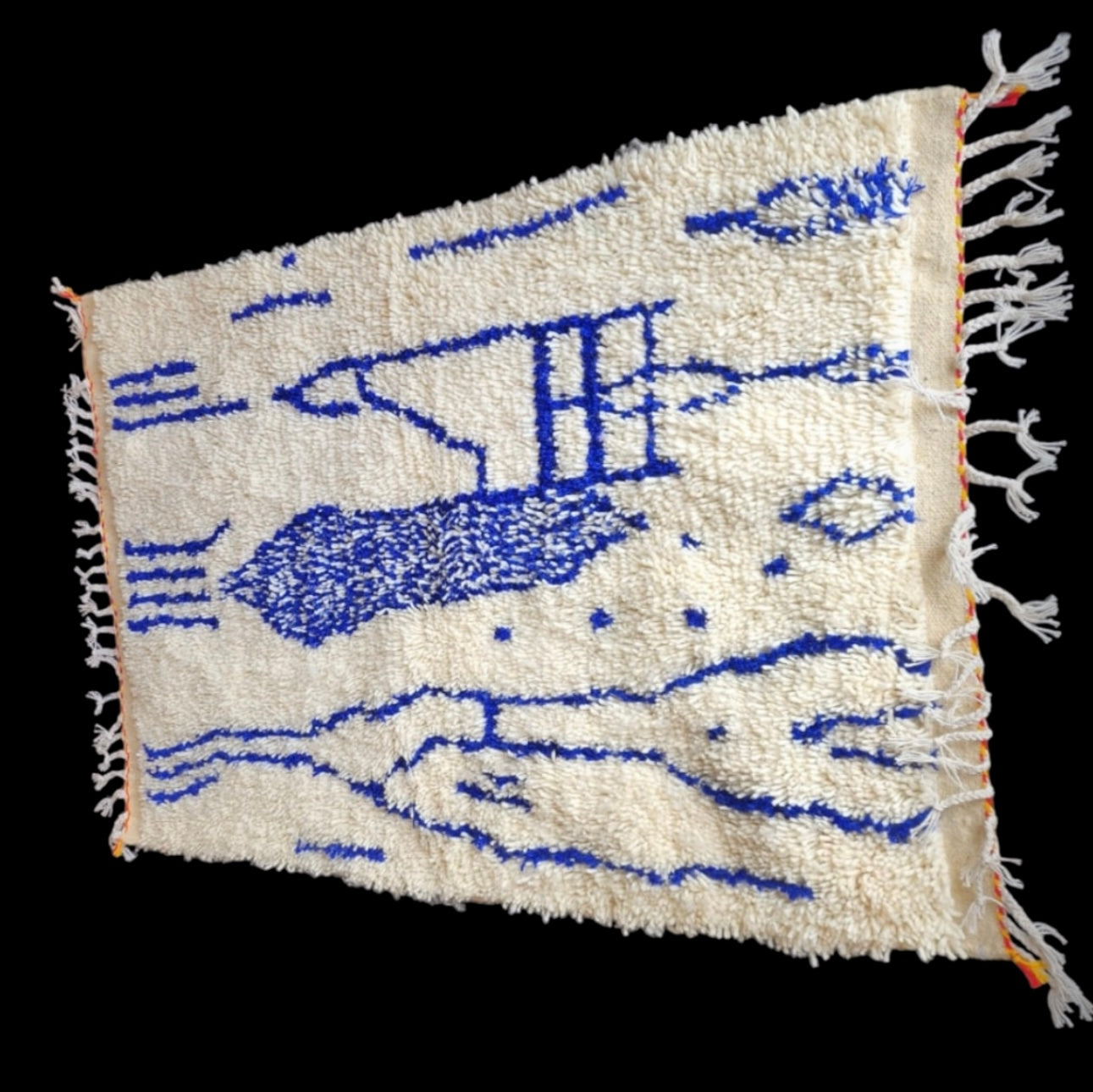 Handmade Azilal Rug, size 150 x 100 cm (4.92 x 3.28 ft)