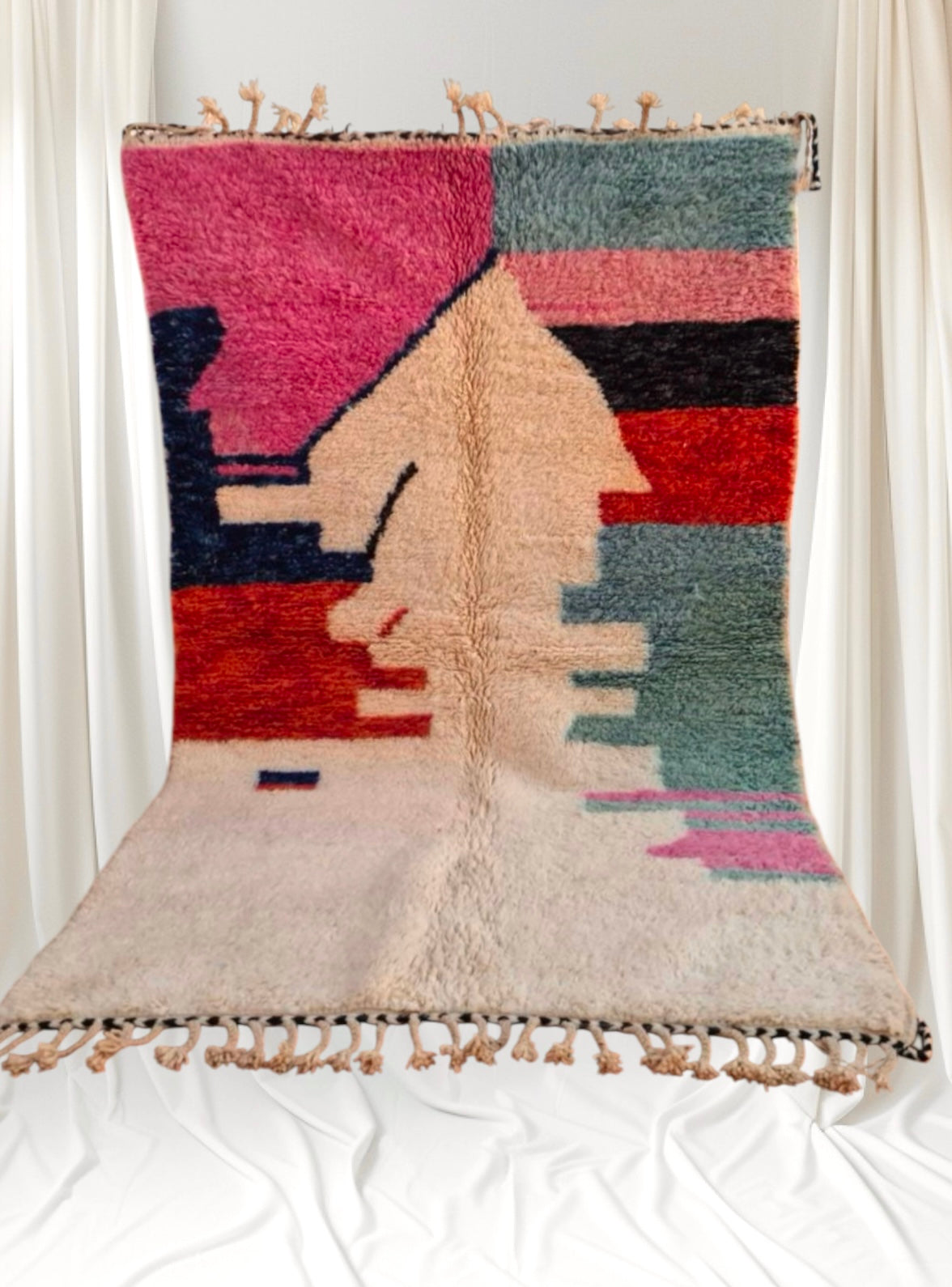 Beni Ouarain Rug size 250 x 150 cm || 8.2 x 4.92 ft