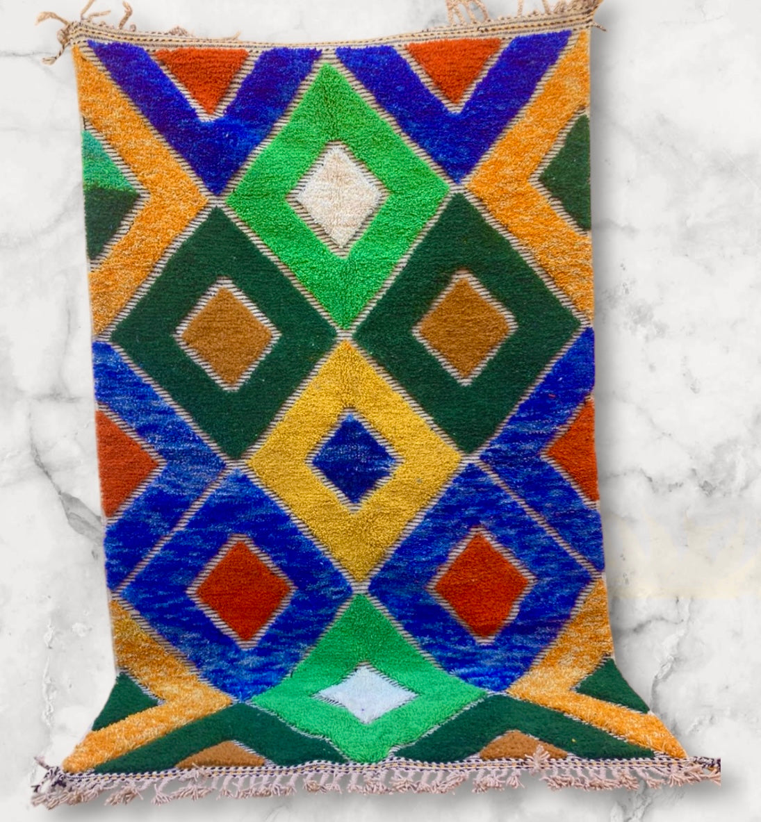 Beni Ouarain Rug size 250 x 150 cm || 8.2 x 4.92 ft
