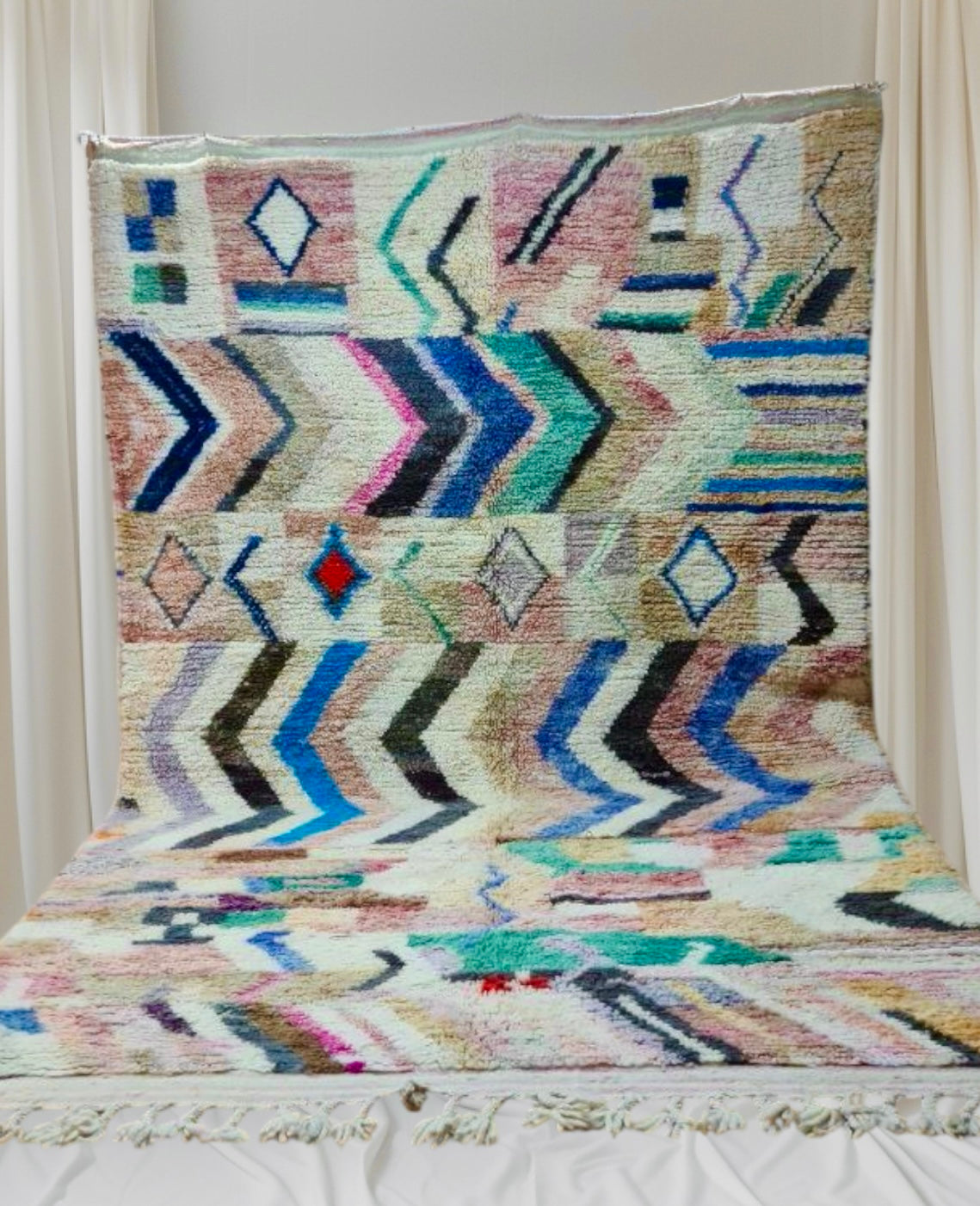 Handmade BOujaad Rug, size 300 x 200 cm || 9.84 x 6.56 ft