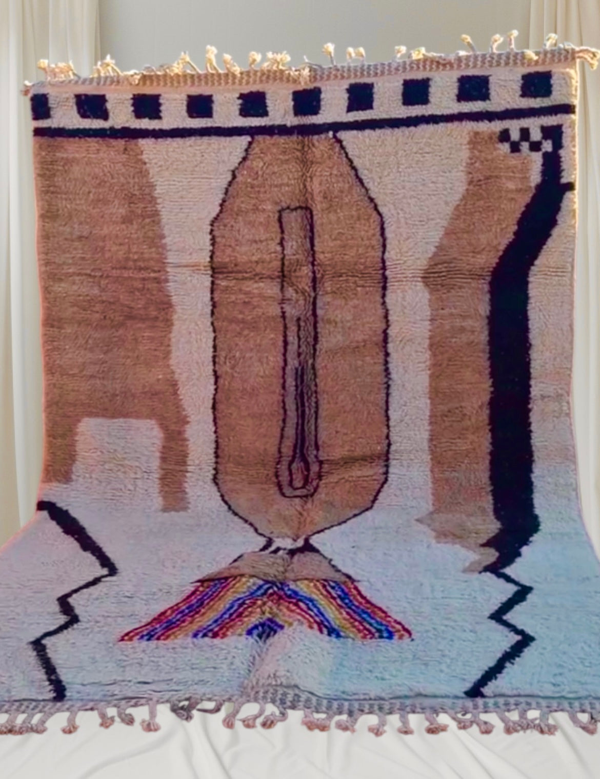 Carpet Beni Ouarain Rug LARGE size 300 x 200 cm || 9.84 x 6.56 ft