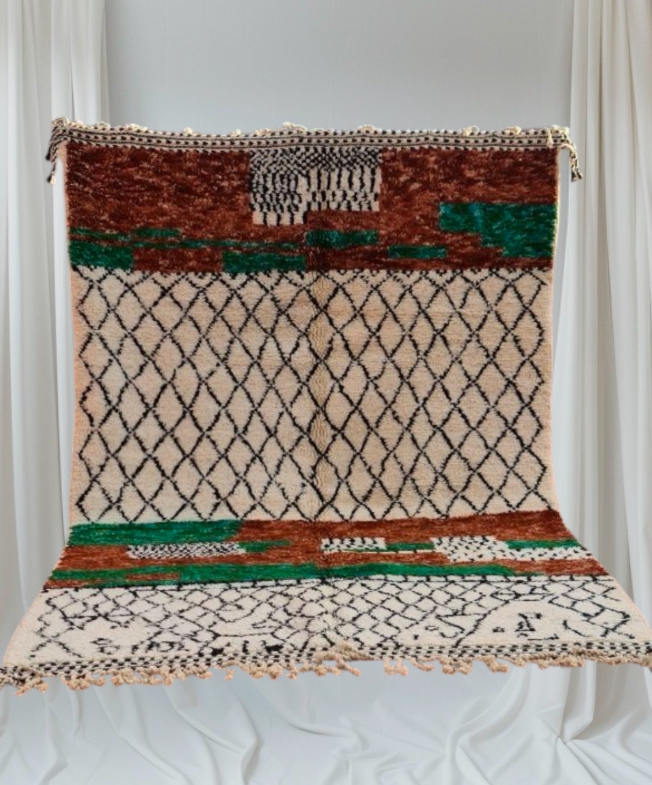 Carpet Beni Ouarain Rug LARGE size 300 x 200 cm || 9.84 x 6.56 ft