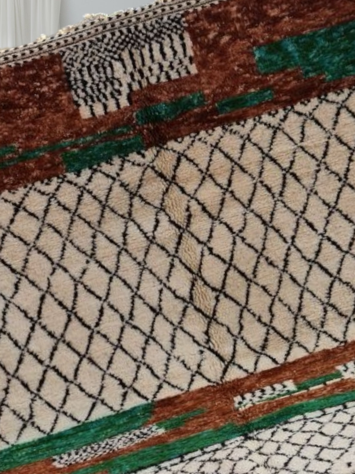 Carpet Beni Ouarain Rug LARGE size 300 x 200 cm || 9.84 x 6.56 ft