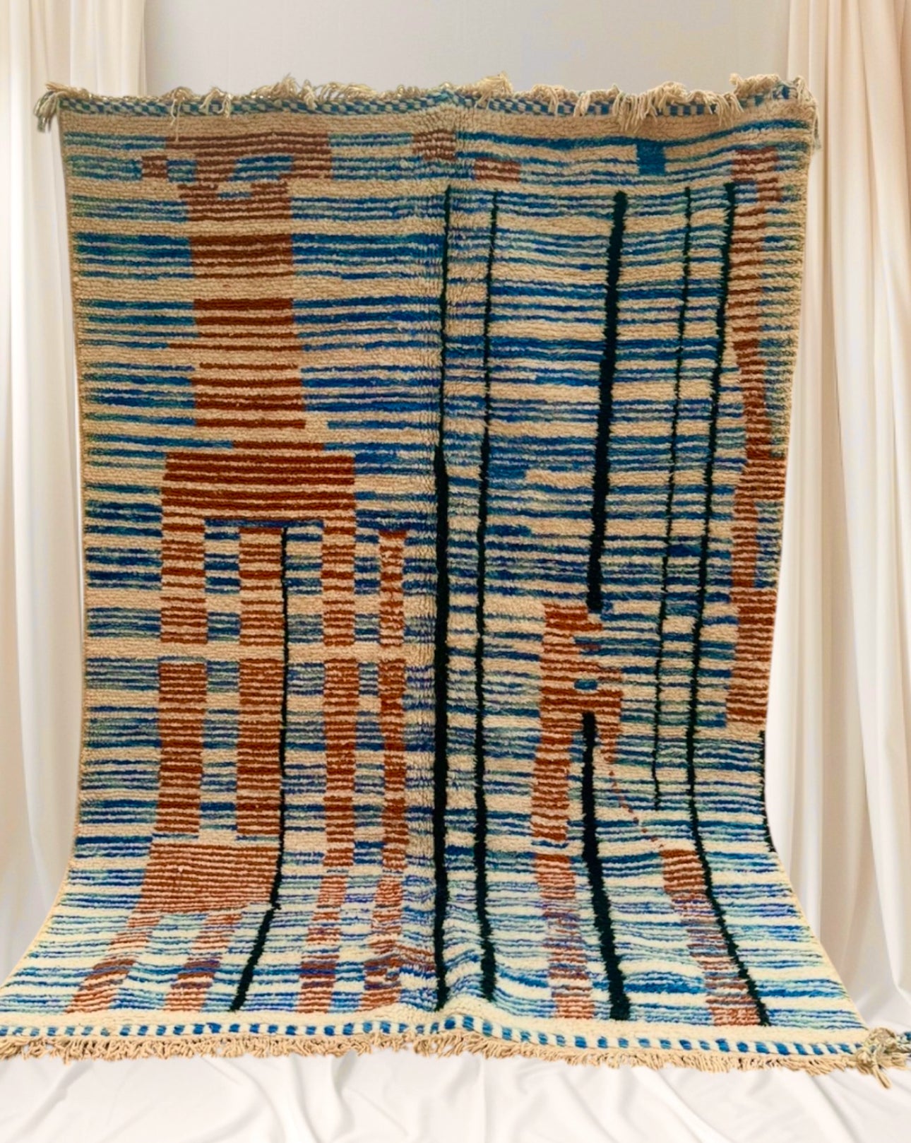 Carpet Beni Ouarain Rug LARGE size 300 x 200 cm || 9.84 x 6.56 ft