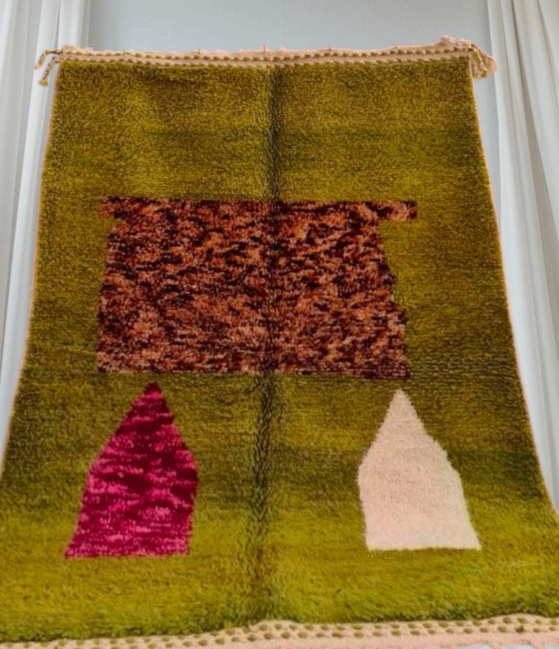 Beni Ouarain Rug size 250 x 150 cm || 8.2 x 4.92 ft
