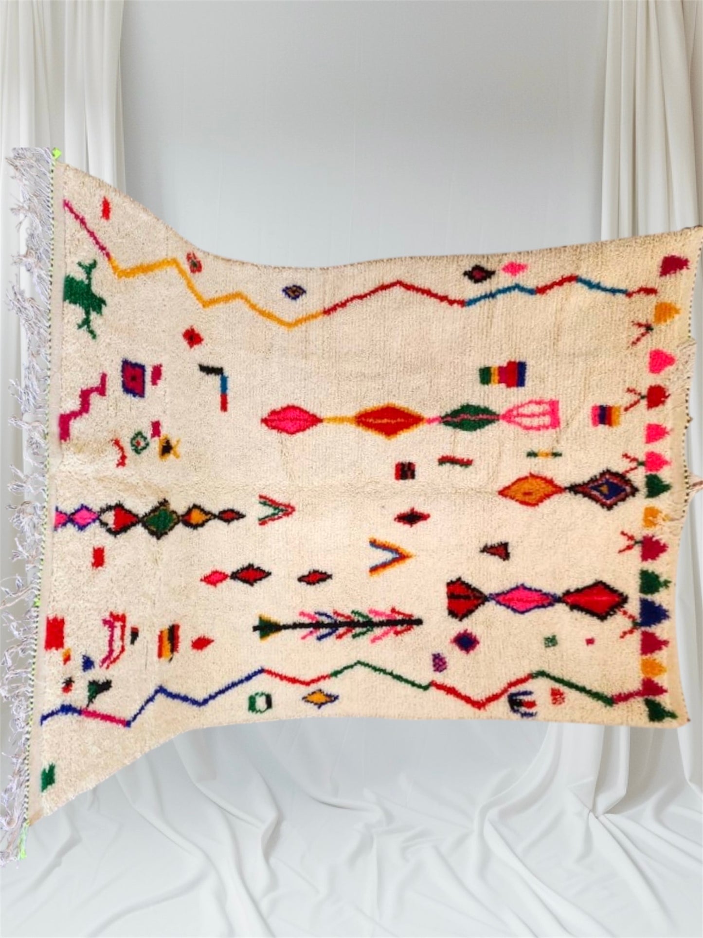 Handmade Azilal Rug, size 300 x 200 cm || 9.84 x 6.56 ft