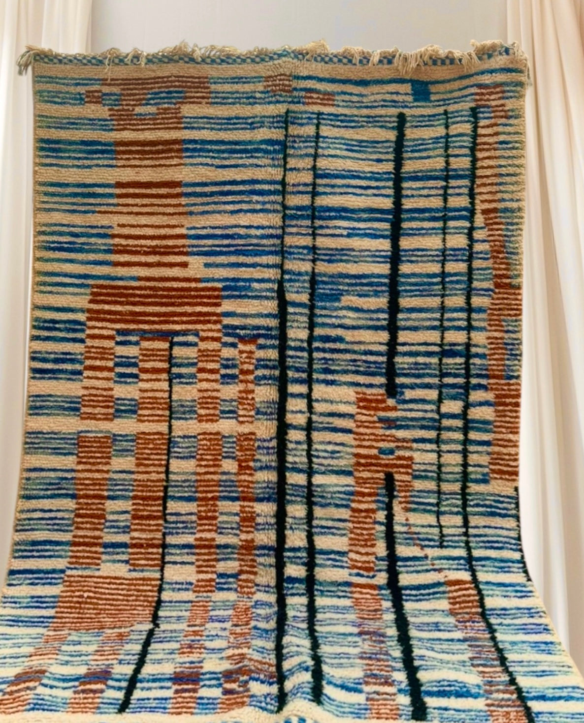 Carpet Beni Ouarain Rug LARGE size 300 x 200 cm || 9.84 x 6.56 ft
