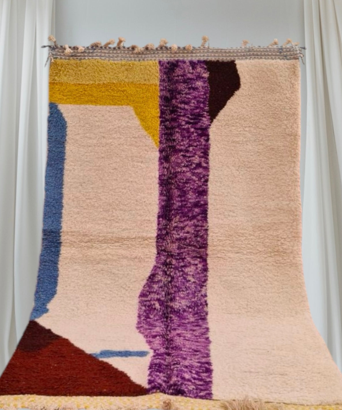 Beni Ouarain Rug size 250 x 150 cm || 8.2 x 4.92 ft