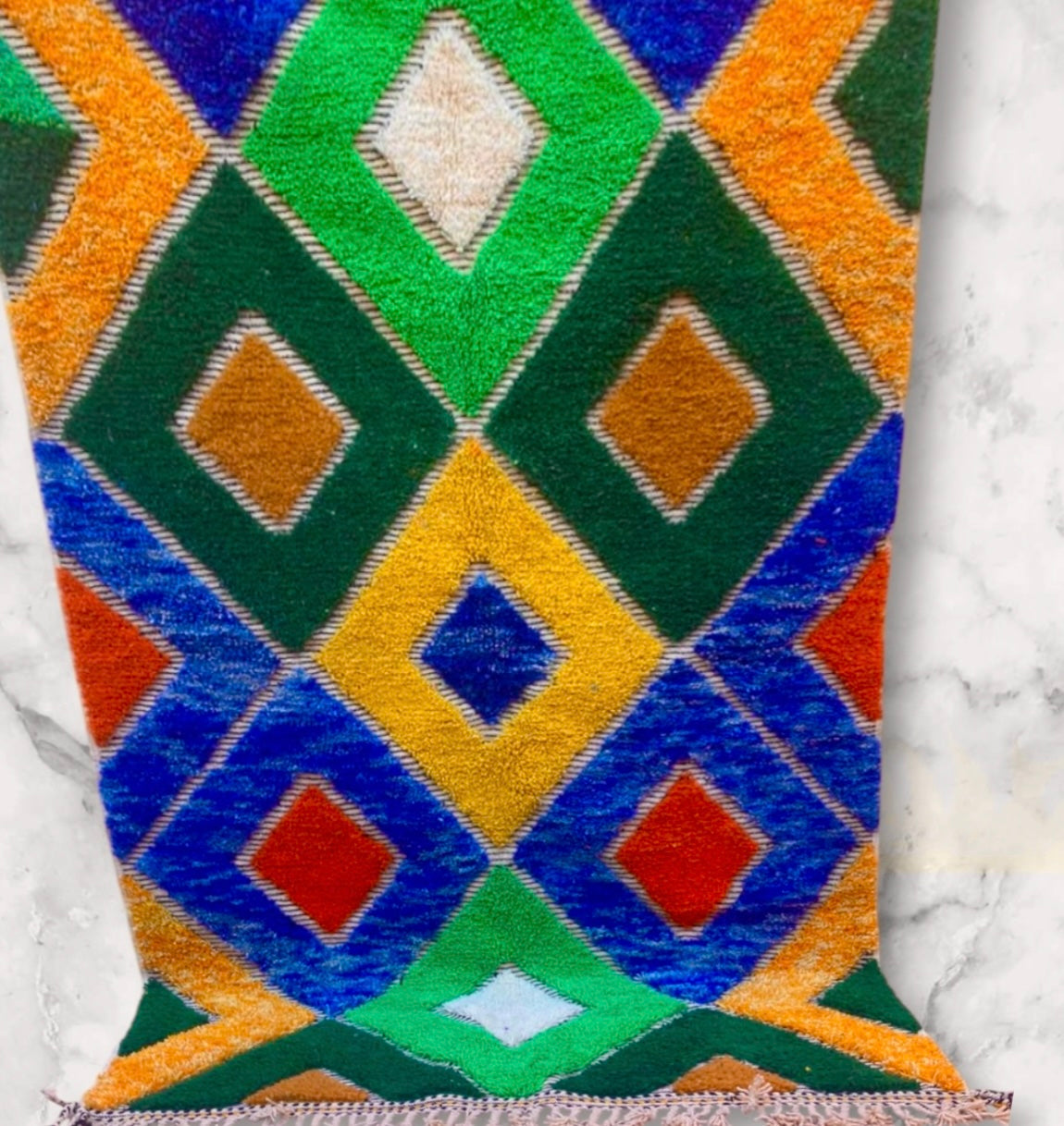 Beni Ouarain Rug size 250 x 150 cm || 8.2 x 4.92 ft