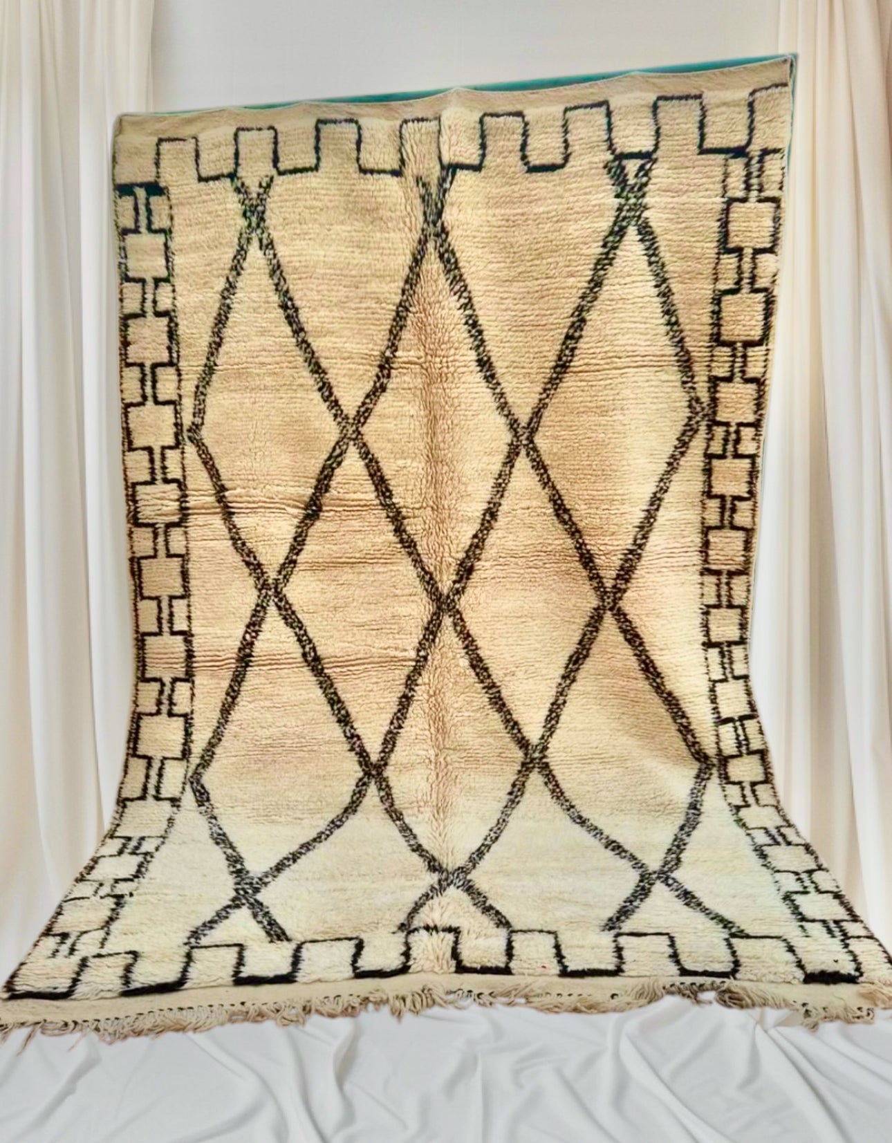 Carpet Beni Ouarain Rug LARGE size 300 x 200 cm || 9.84 x 6.56 ft