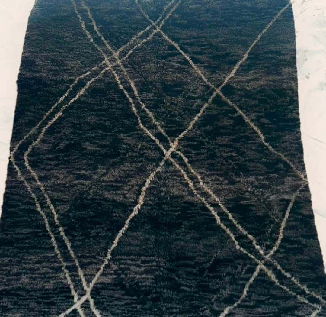 Carpet Beni Ouarain Rug LARGE size 300 x 200 cm || 9.84 x 6.56 ft