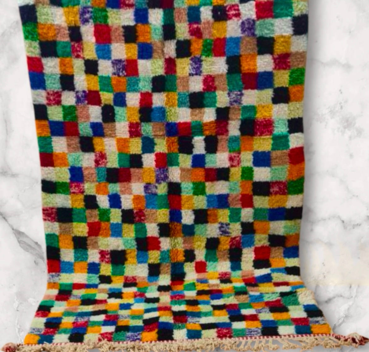 Beni Ouarain Rug size 250 x 150 cm || 8.2 x 4.92 ft
