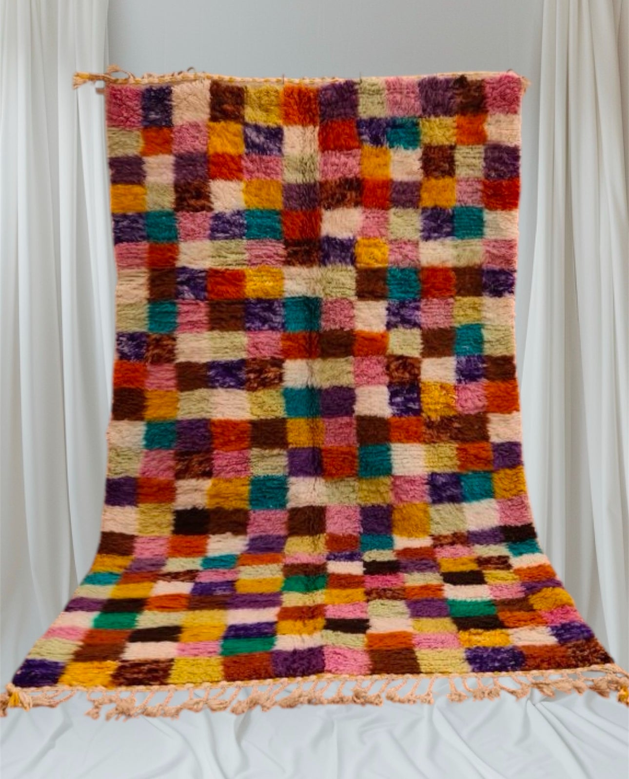 Beni Ouarain Rug size 250 x 150 cm || 8.2 x 4.92 ft