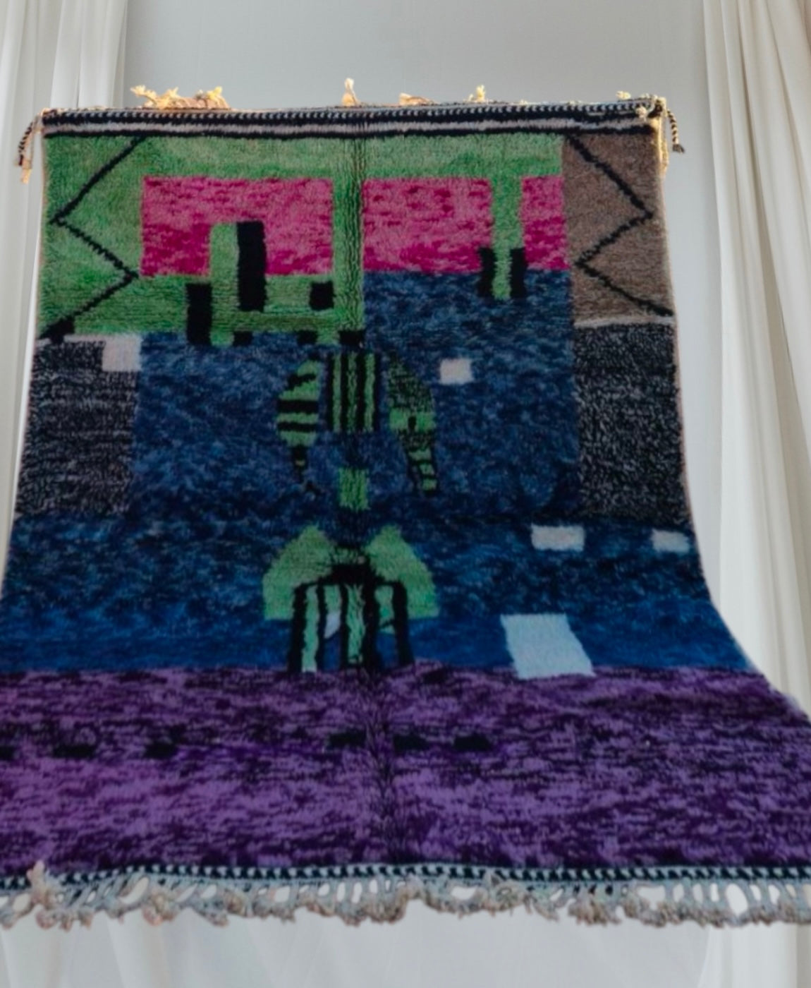 Carpet Beni Ouarain Rug LARGE size 300 x 200 cm || 9.84 x 6.56 ft