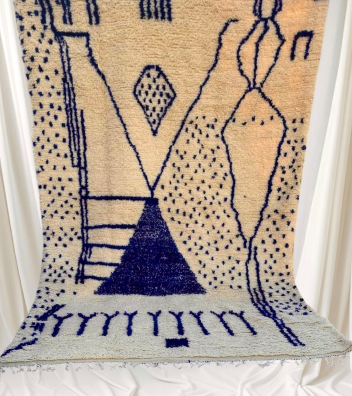 Handmade Azilal Rug, size 300 x 200 cm || 9.84 x 6.56 ft