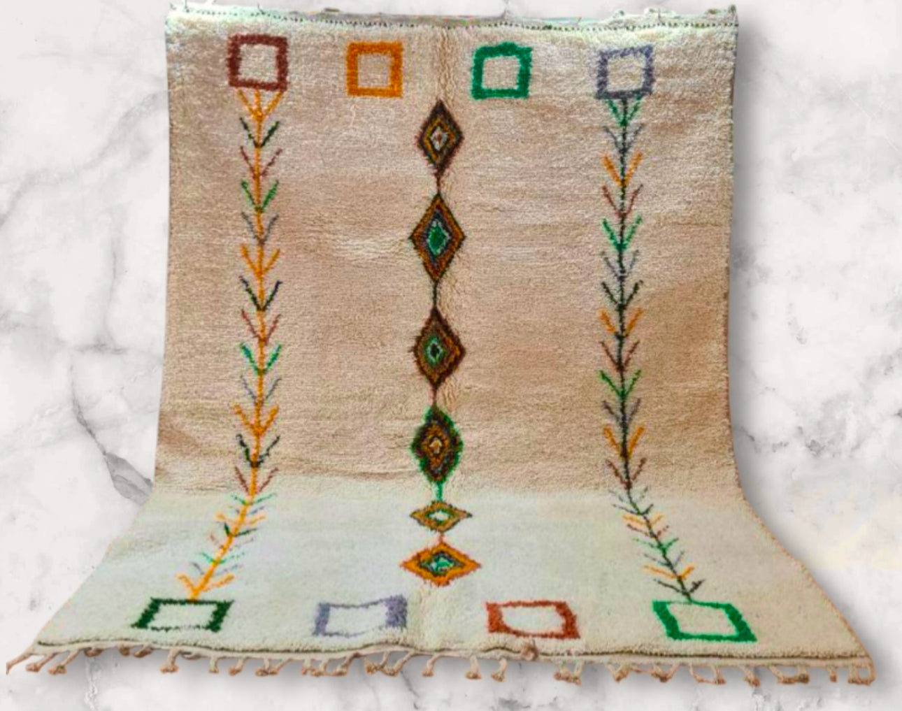 Handmade Azilal Rug, size 300 x 200 cm || 9.84 x 6.56 ft