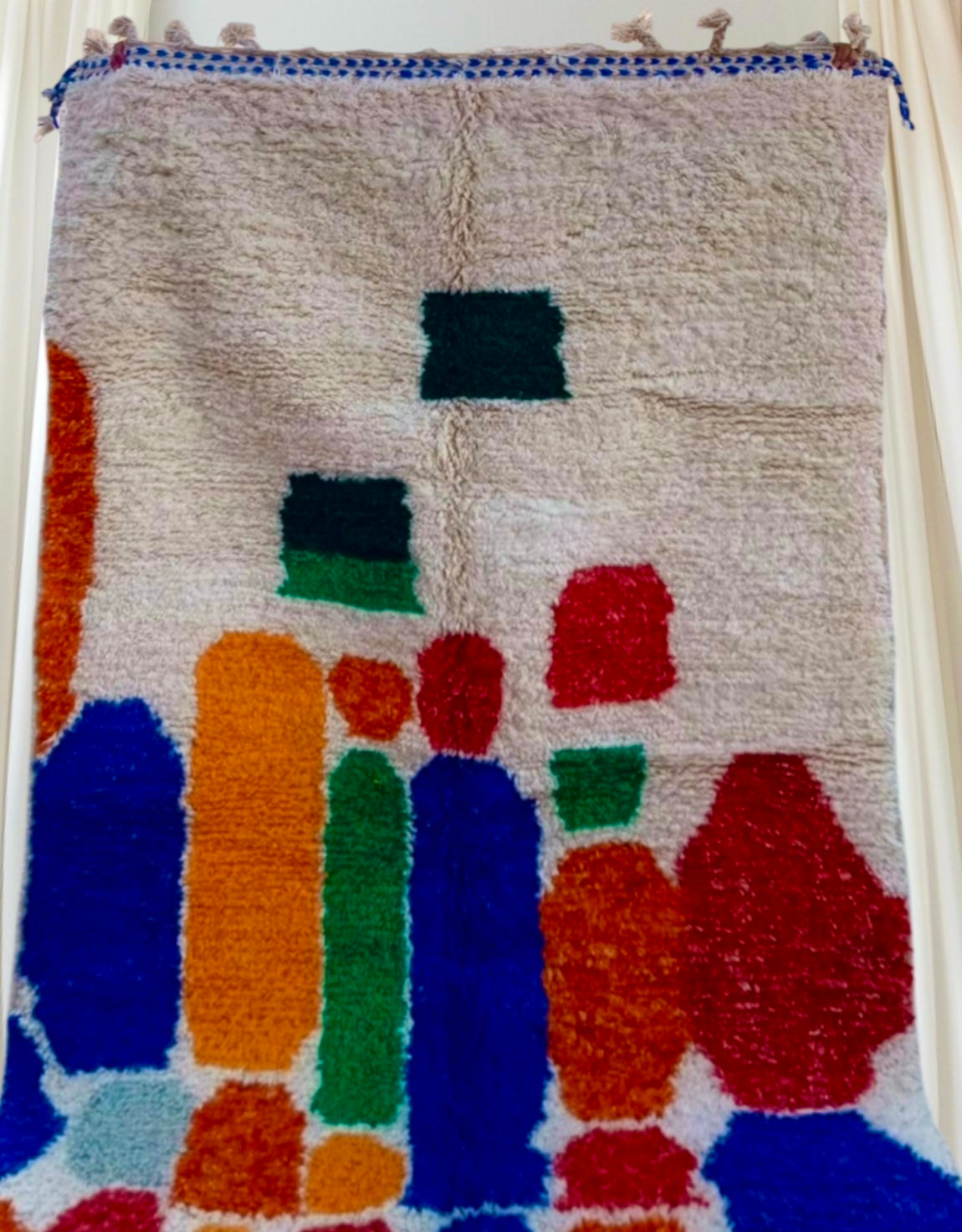 Beni Ouarain Rug size 250 x 150 cm || 8.2 x 4.92 ft