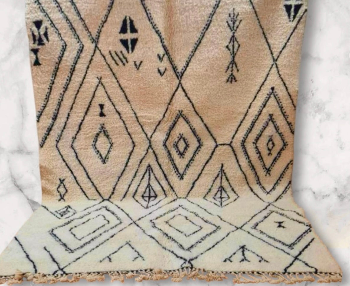 Carpet Beni Ouarain Rug LARGE size 300 x 200 cm || 9.84 x 6.56 ft