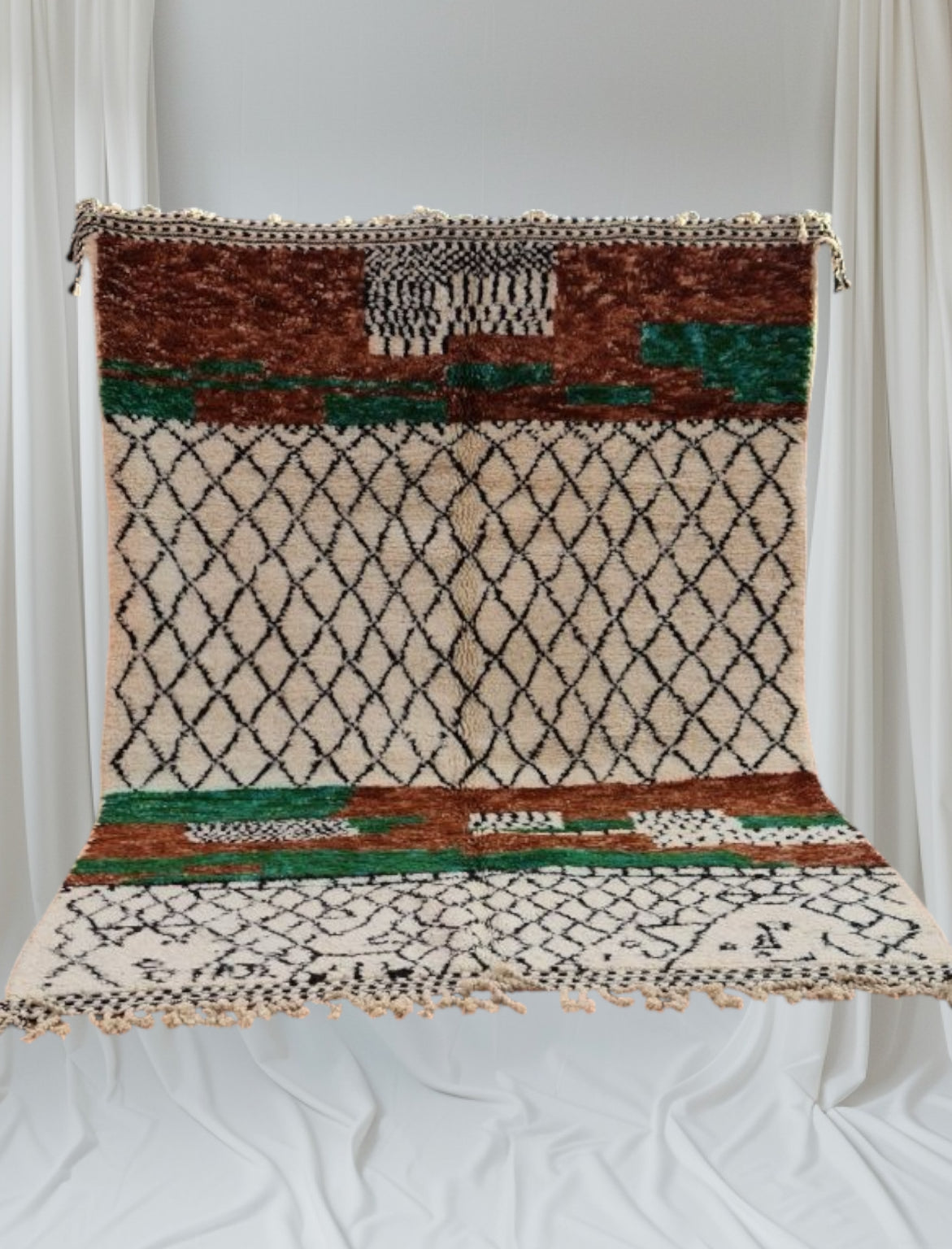 Carpet Beni Ouarain Rug LARGE size 300 x 200 cm || 9.84 x 6.56 ft