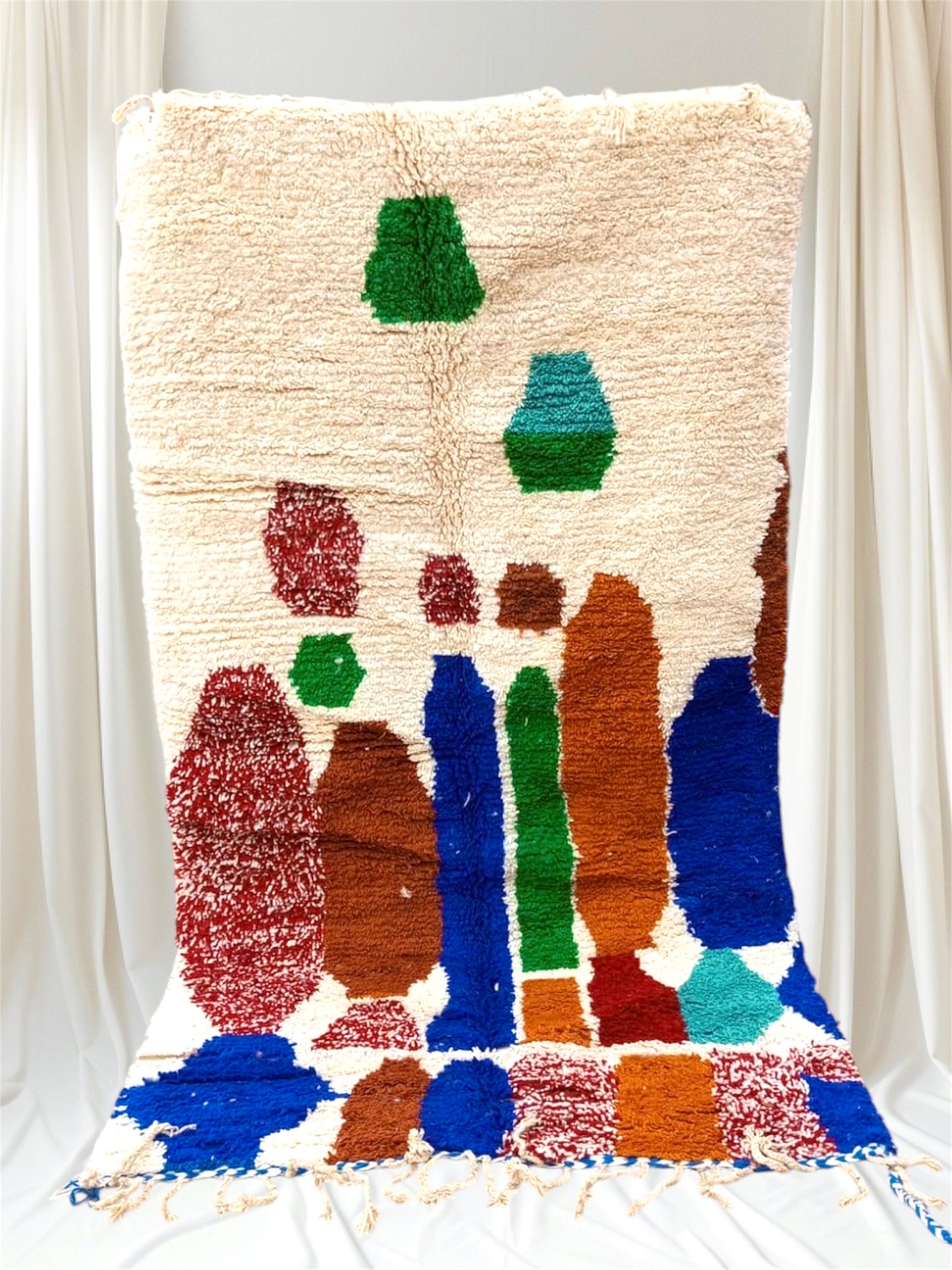Beni Ouarain Rug size 250 x 150 cm || 8.2 x 4.92 ft