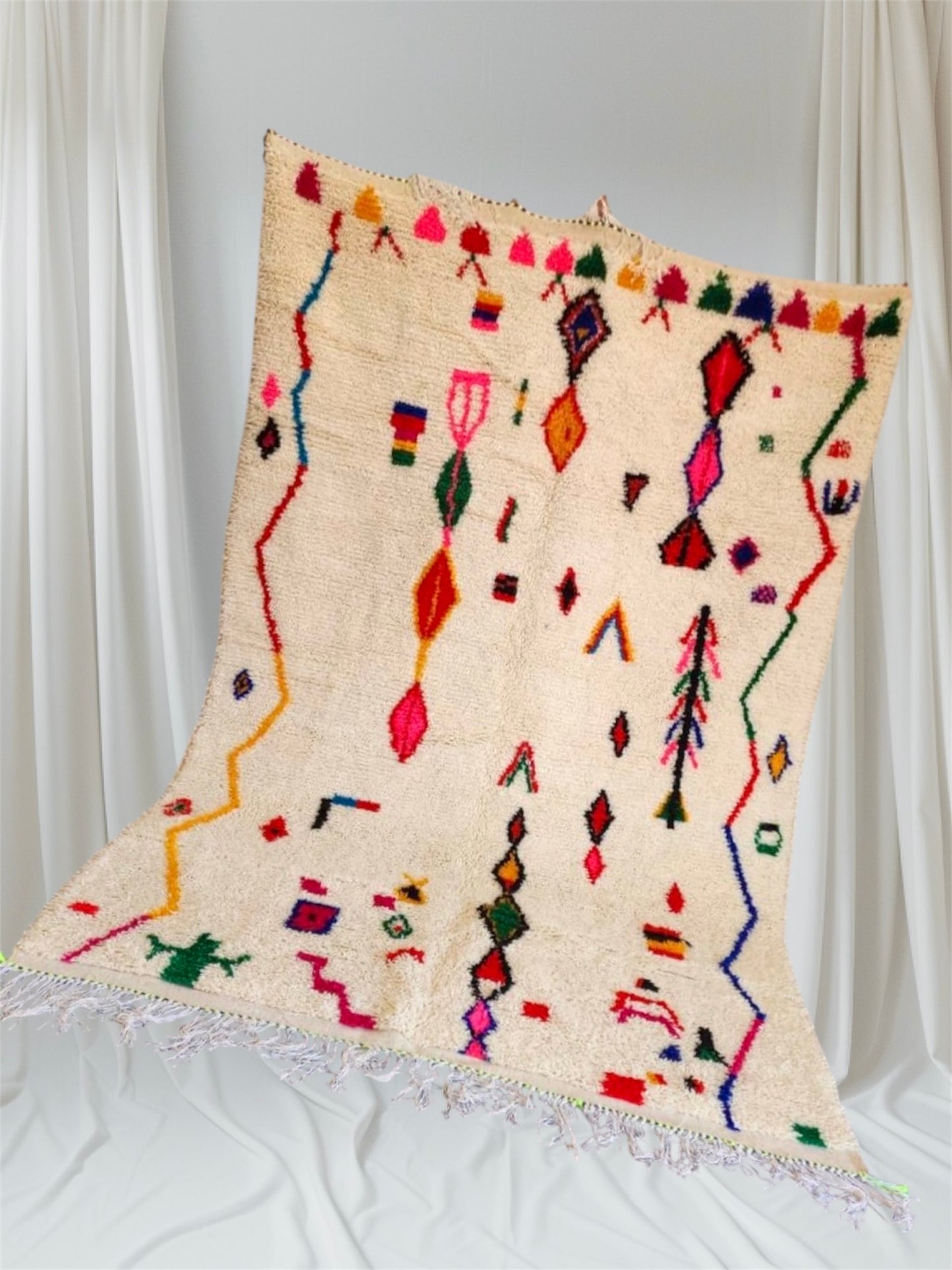 Handmade Azilal Rug, size 300 x 200 cm || 9.84 x 6.56 ft