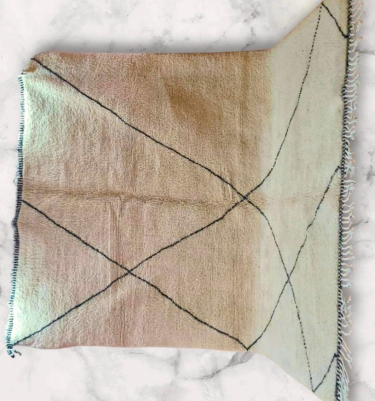 Carpet Beni Ouarain Rug LARGE size 300 x 200 cm || 9.84 x 6.56 ft