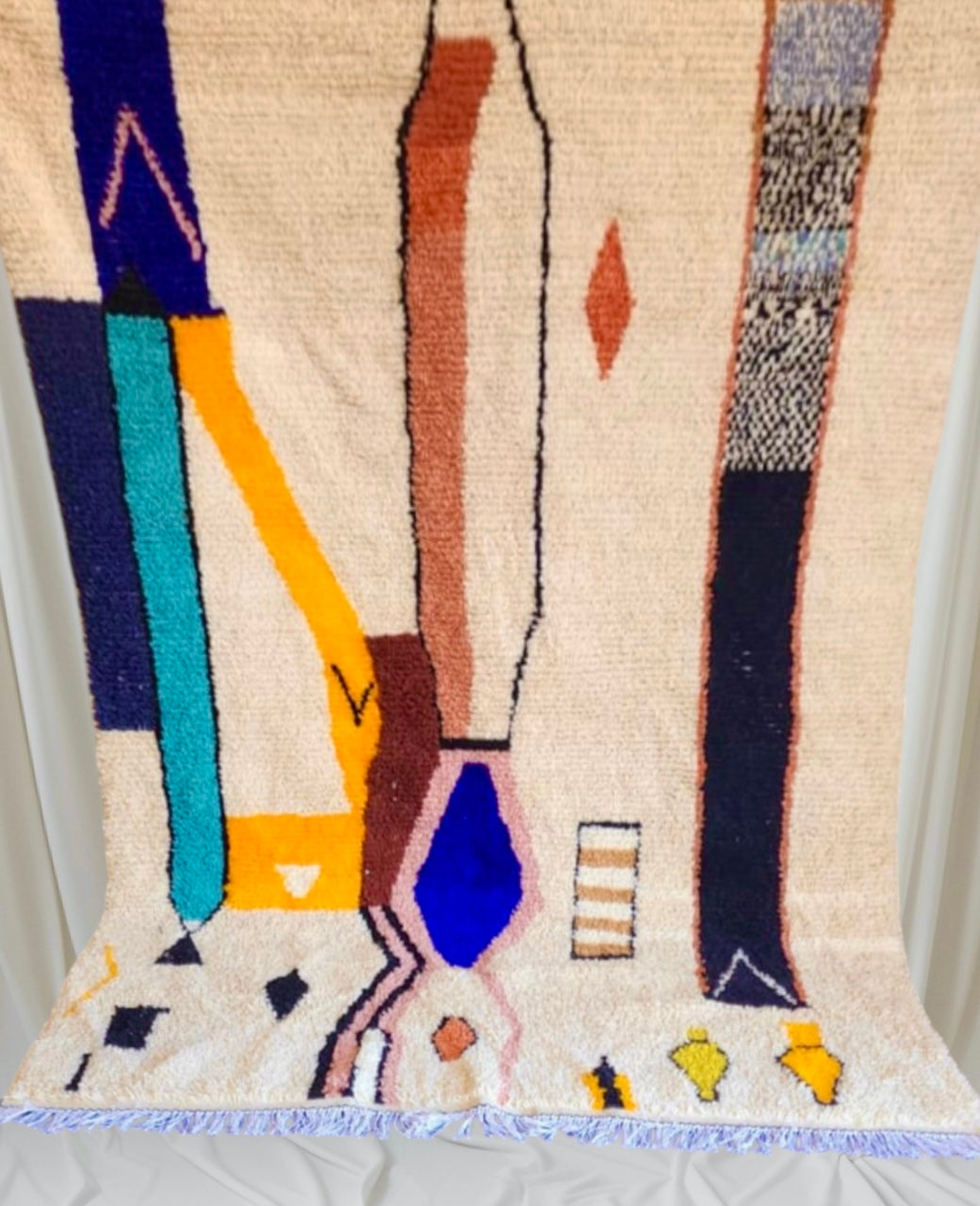 Handmade Azilal Rug, size 300 x 200 cm || 9.84 x 6.56 ft