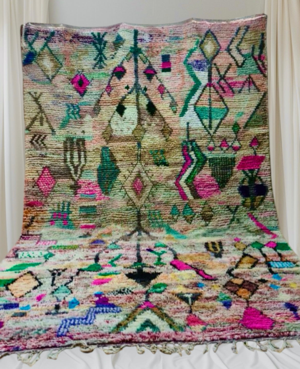 Handmade BOujaad Rug, size 300 x 200 cm || 9.84 x 6.56 ft