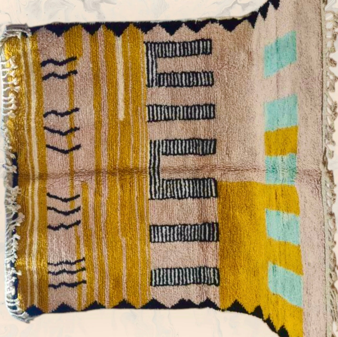 Carpet Beni Ouarain Rug LARGE size 300 x 200 cm || 9.84 x 6.56 ft