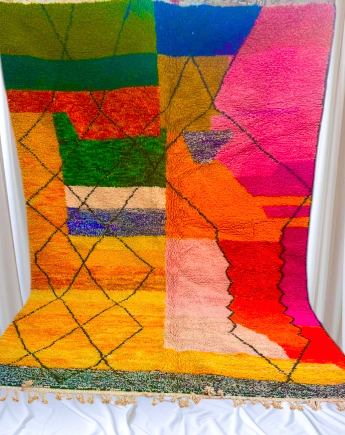 Carpet Beni Ouarain Rug LARGE size 300 x 200 cm || 9.84 x 6.56 ft