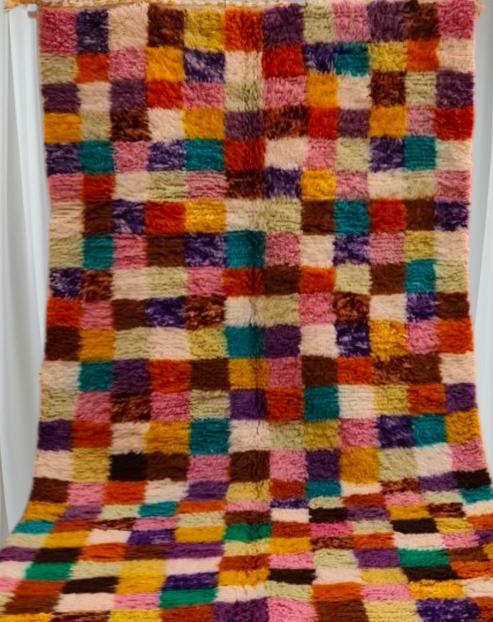 Beni Ouarain Rug size 250 x 150 cm || 8.2 x 4.92 ft