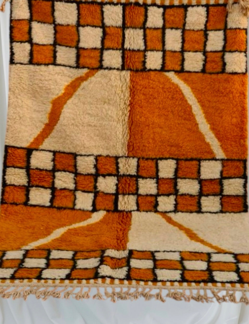 Beni Ouarain Rug size 250 x 150 cm || 8.2 x 4.92 ft