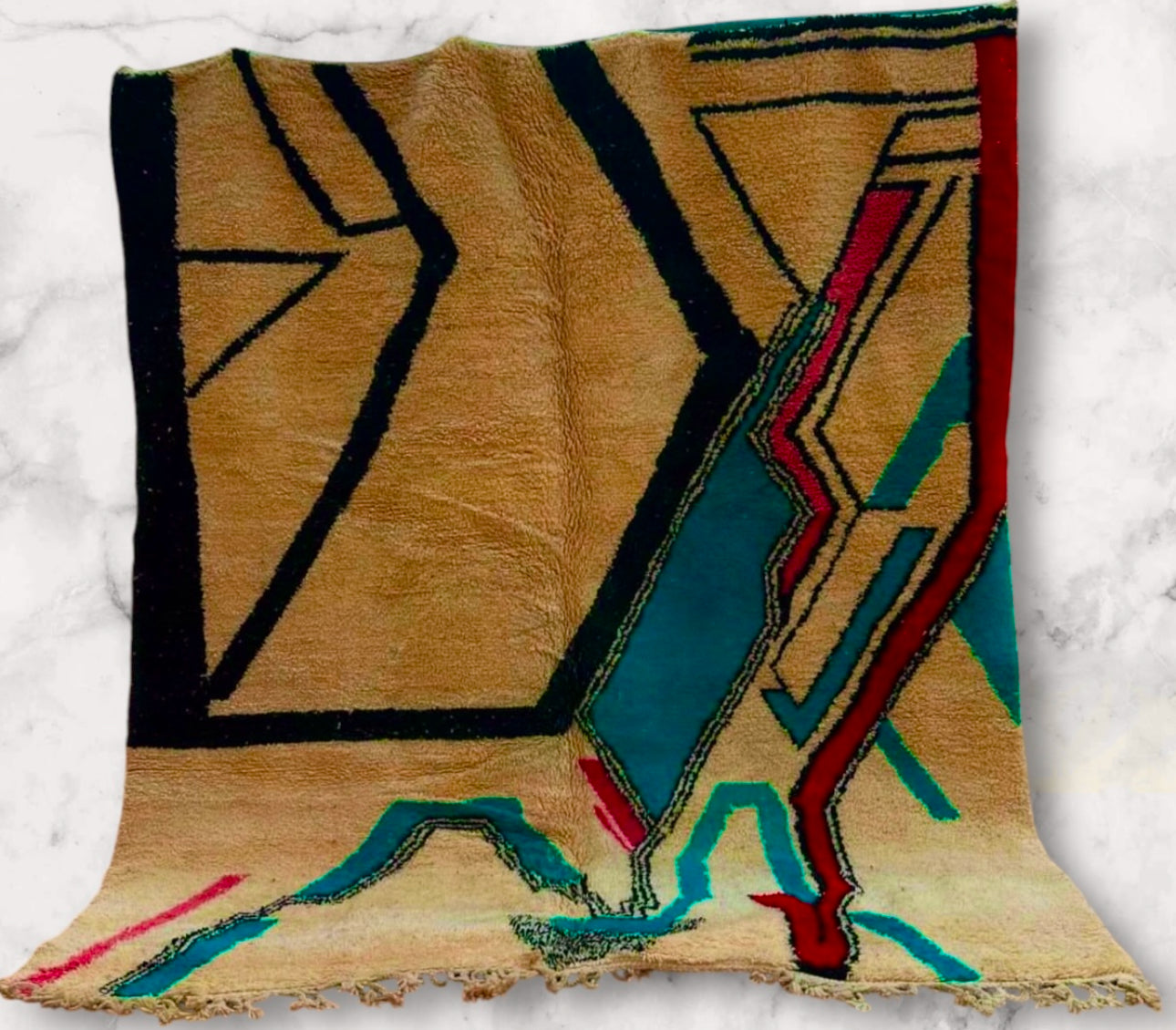 Carpet Beni Ouarain Rug LARGE size 285 x 250 cm || 9.35 x 8.20 ft