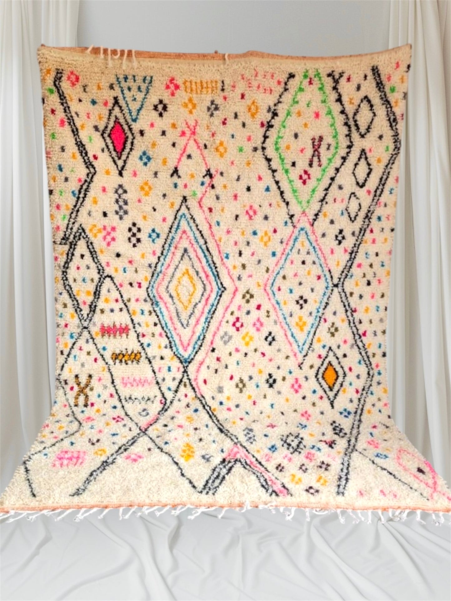 Handmade Azilal Rug, size 300 x 200 cm || 9.84 x 6.56 ft