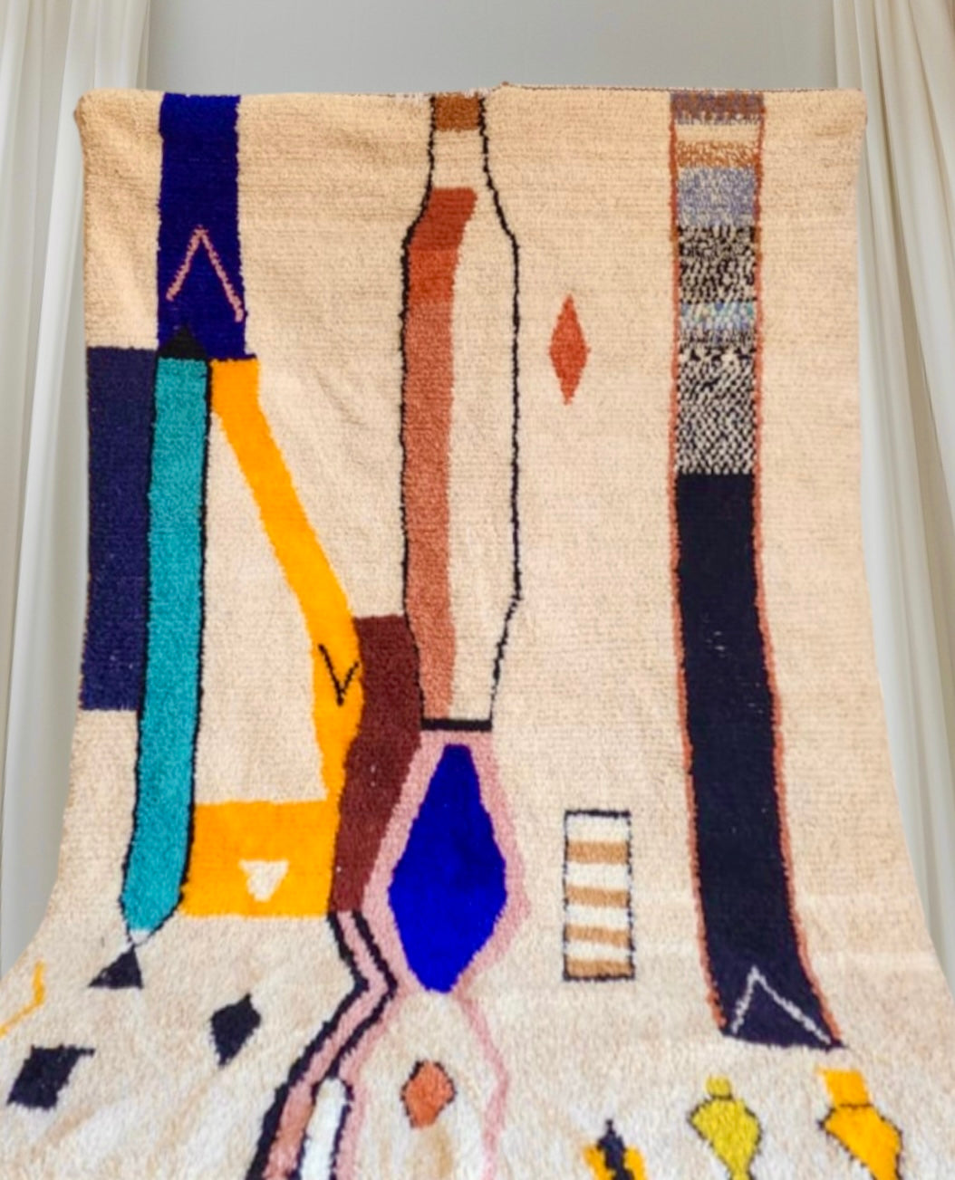 Handmade Azilal Rug, size 300 x 200 cm || 9.84 x 6.56 ft
