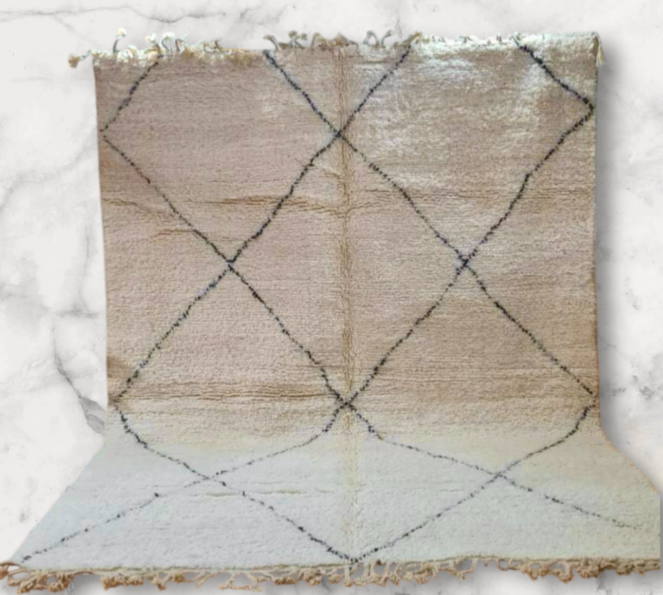Carpet Beni Ouarain Rug LARGE size 300 x 200 cm || 9.84 x 6.56 ft