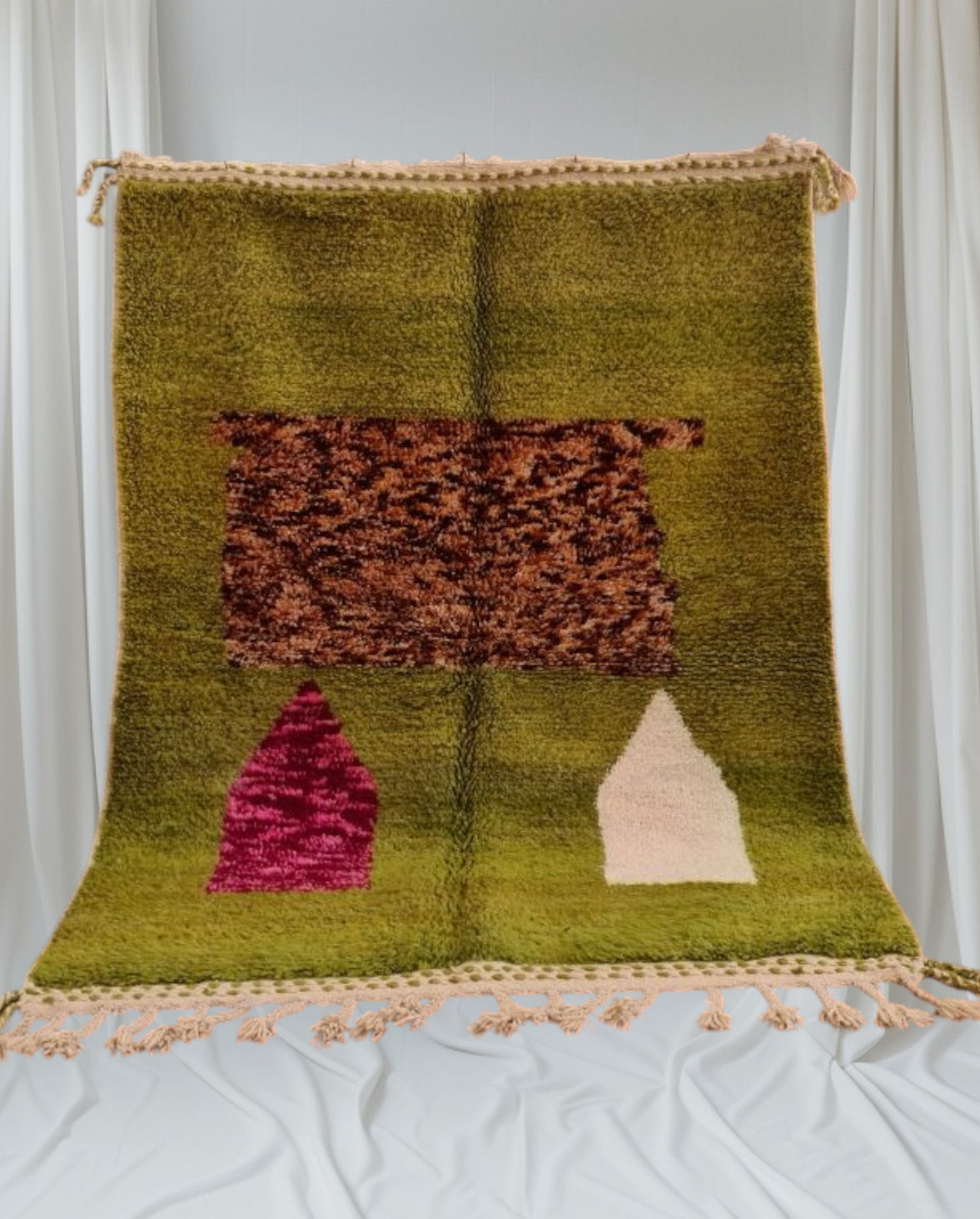 Beni Ouarain Rug size 250 x 150 cm || 8.2 x 4.92 ft