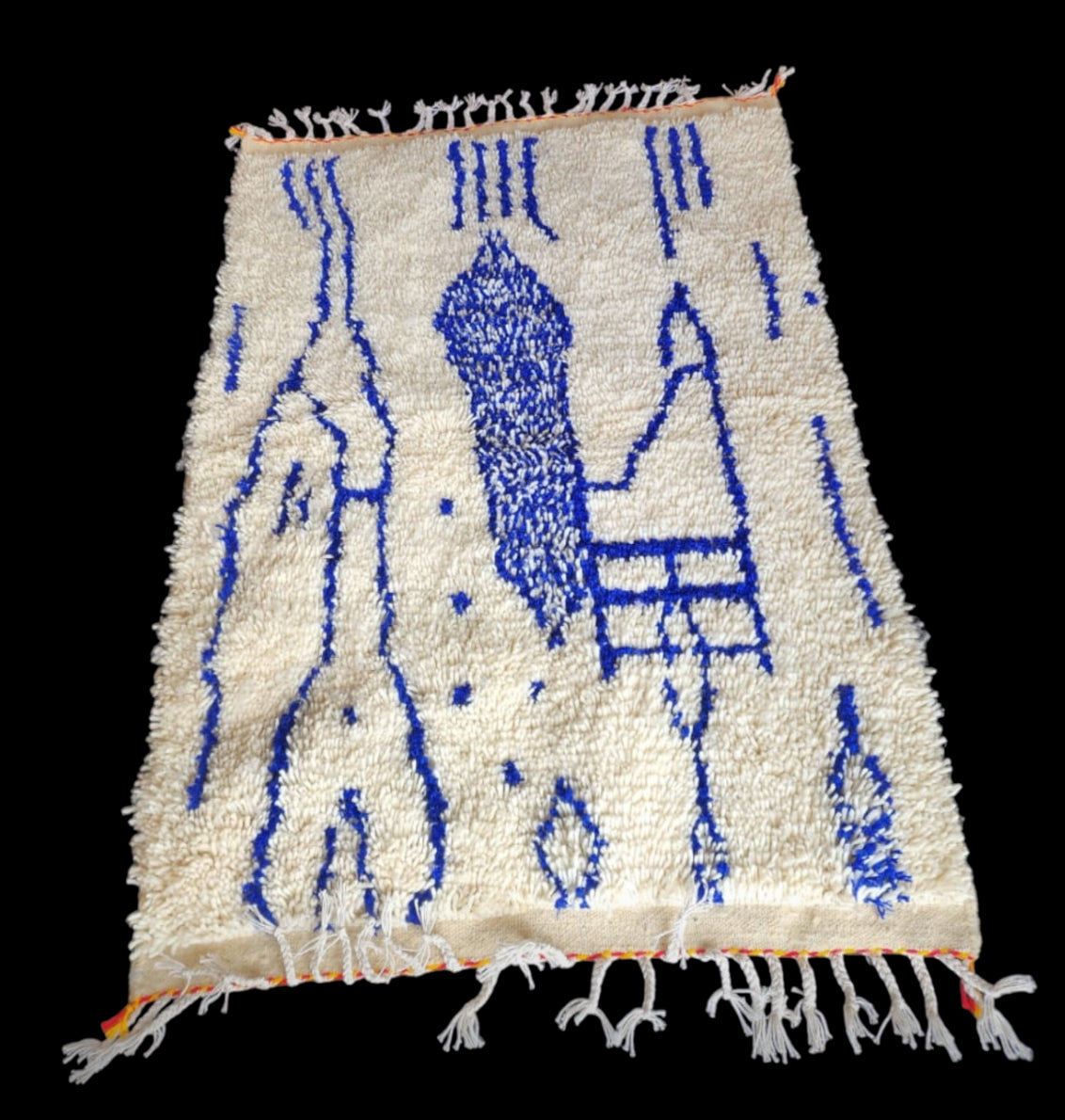 Handmade Azilal Rug, size 150 x 100 cm (4.92 x 3.28 ft)