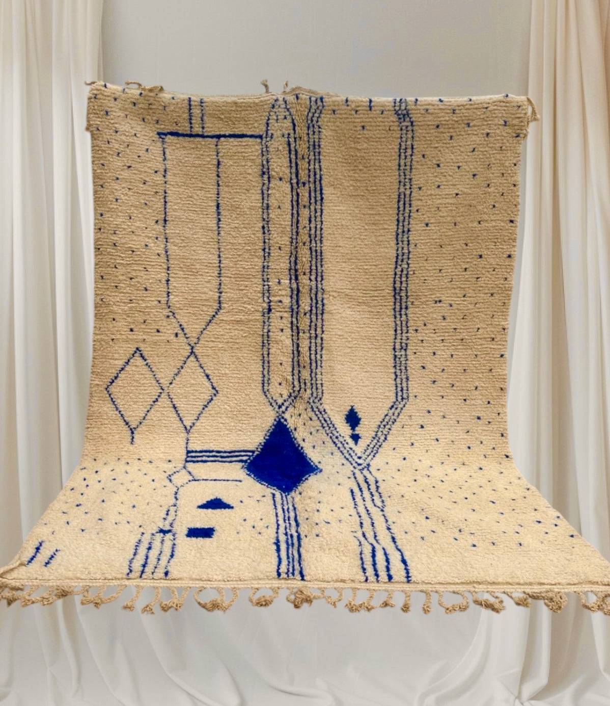 Beni Ouarain Rug size 300 x 200 cm || 9.84 x 6.56 ft