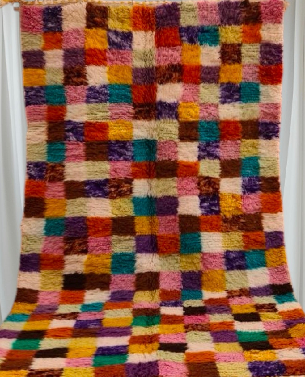 Beni Ouarain Rug size 250 x 150 cm || 8.2 x 4.92 ft