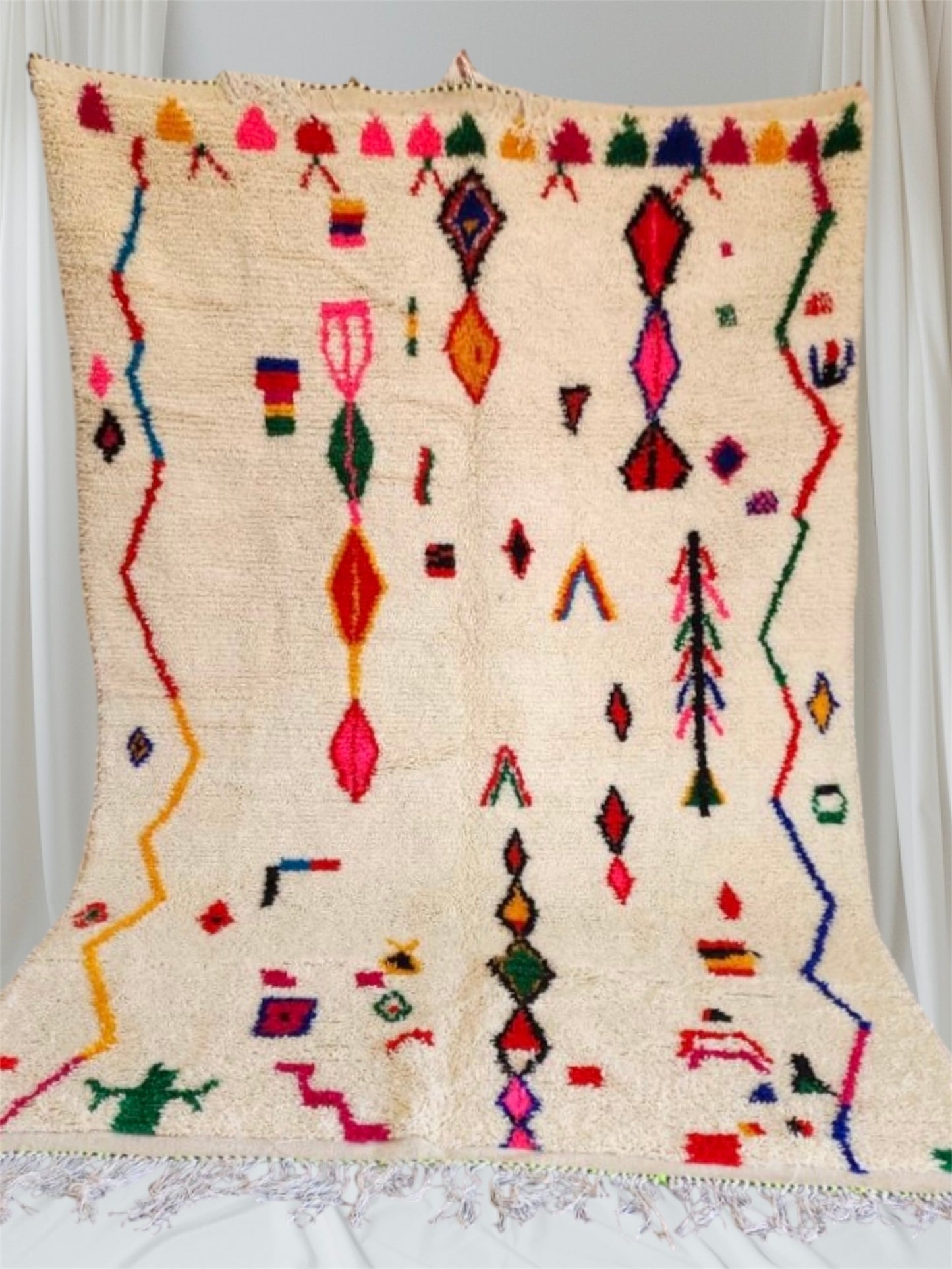 Handmade Azilal Rug, size 300 x 200 cm || 9.84 x 6.56 ft