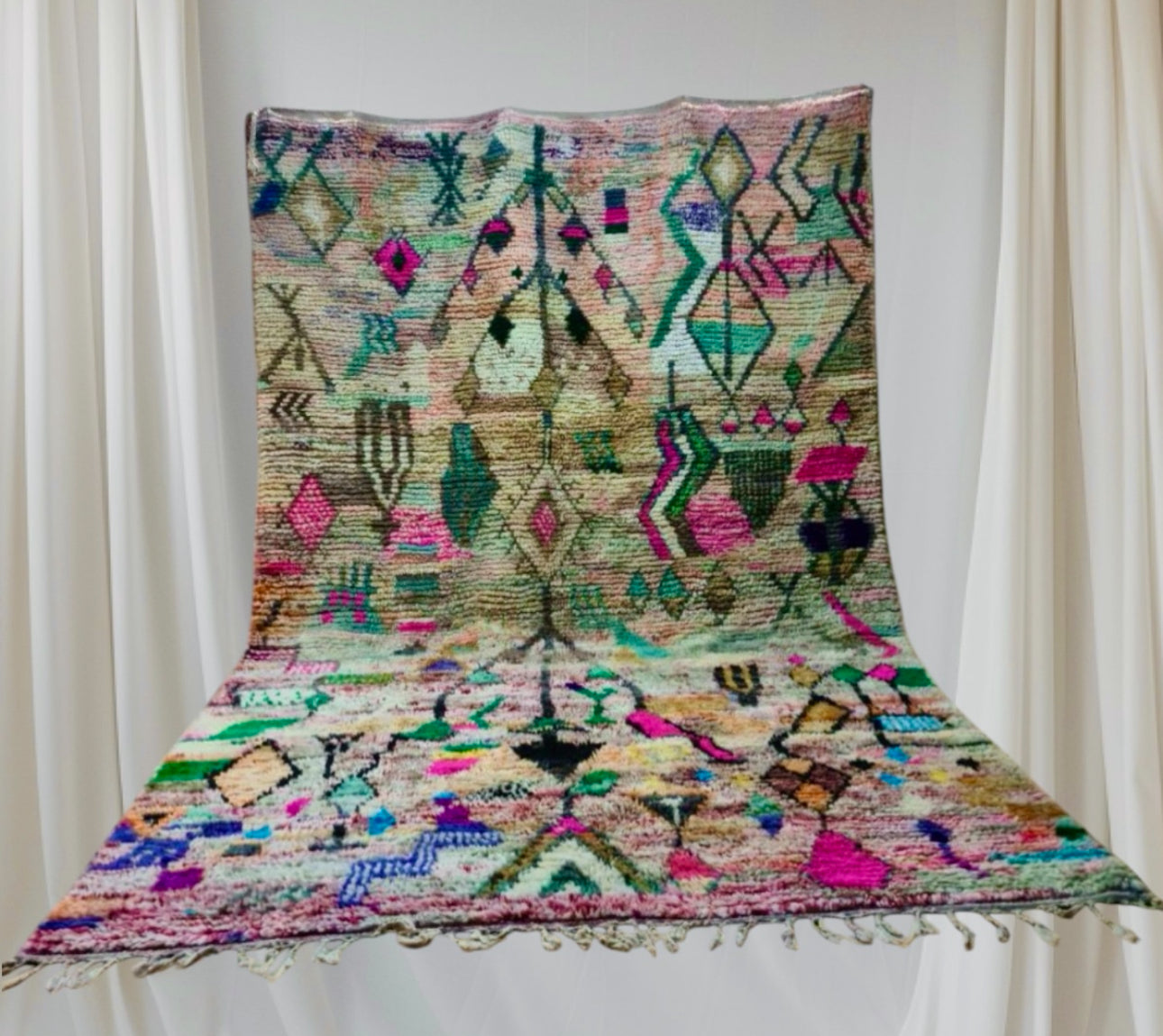 Handmade BOujaad Rug, size 300 x 200 cm || 9.84 x 6.56 ft