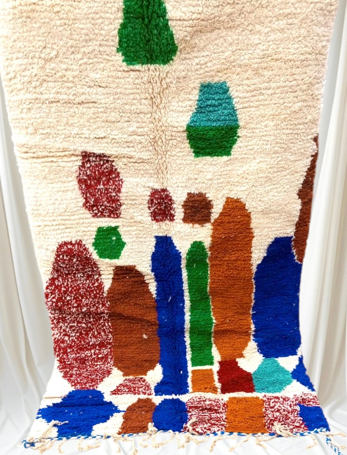 Beni Ouarain Rug size 250 x 150 cm || 8.2 x 4.92 ft