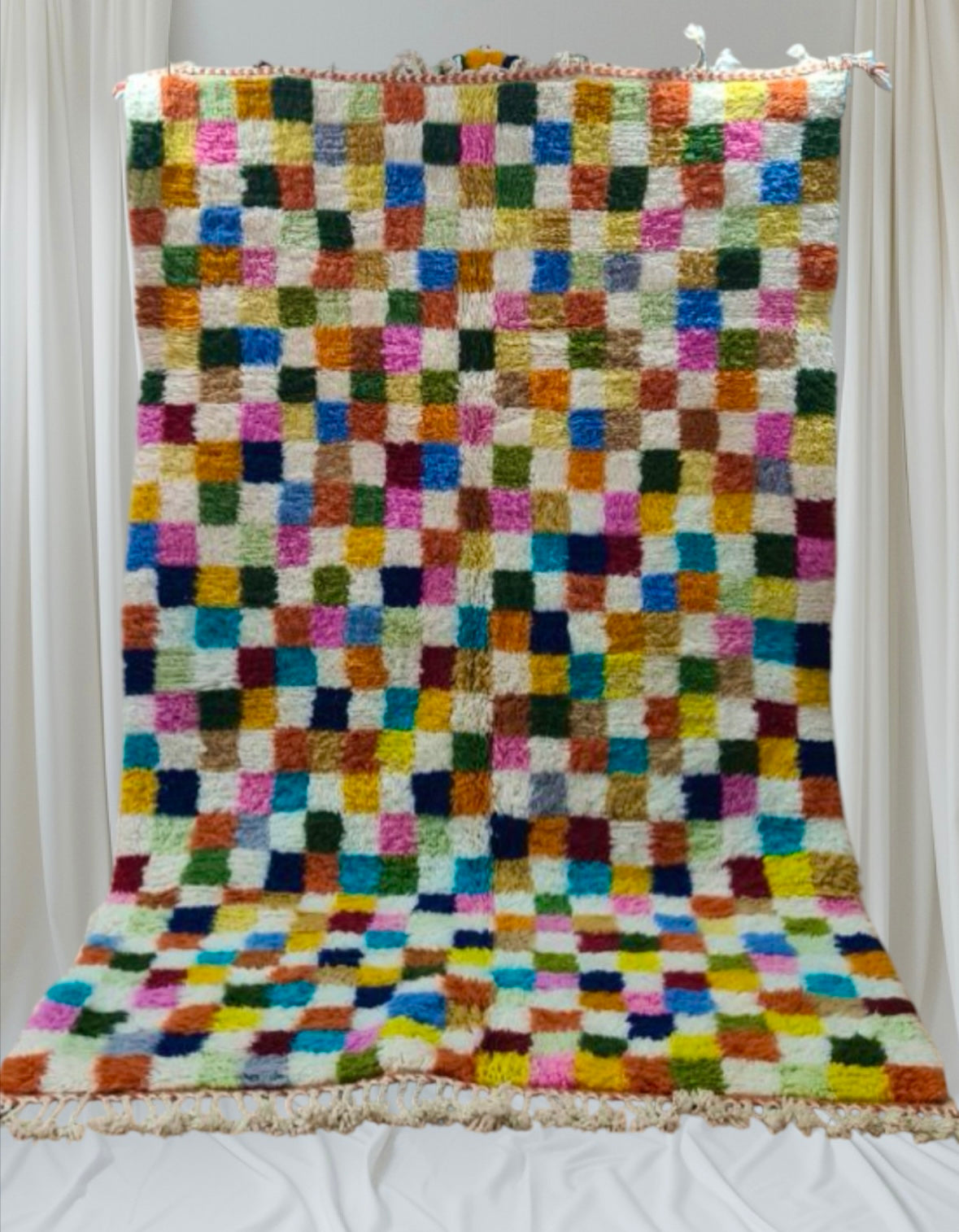 Beni Ouarain Rug size 250 x 150 cm || 8.2 x 4.92 ft