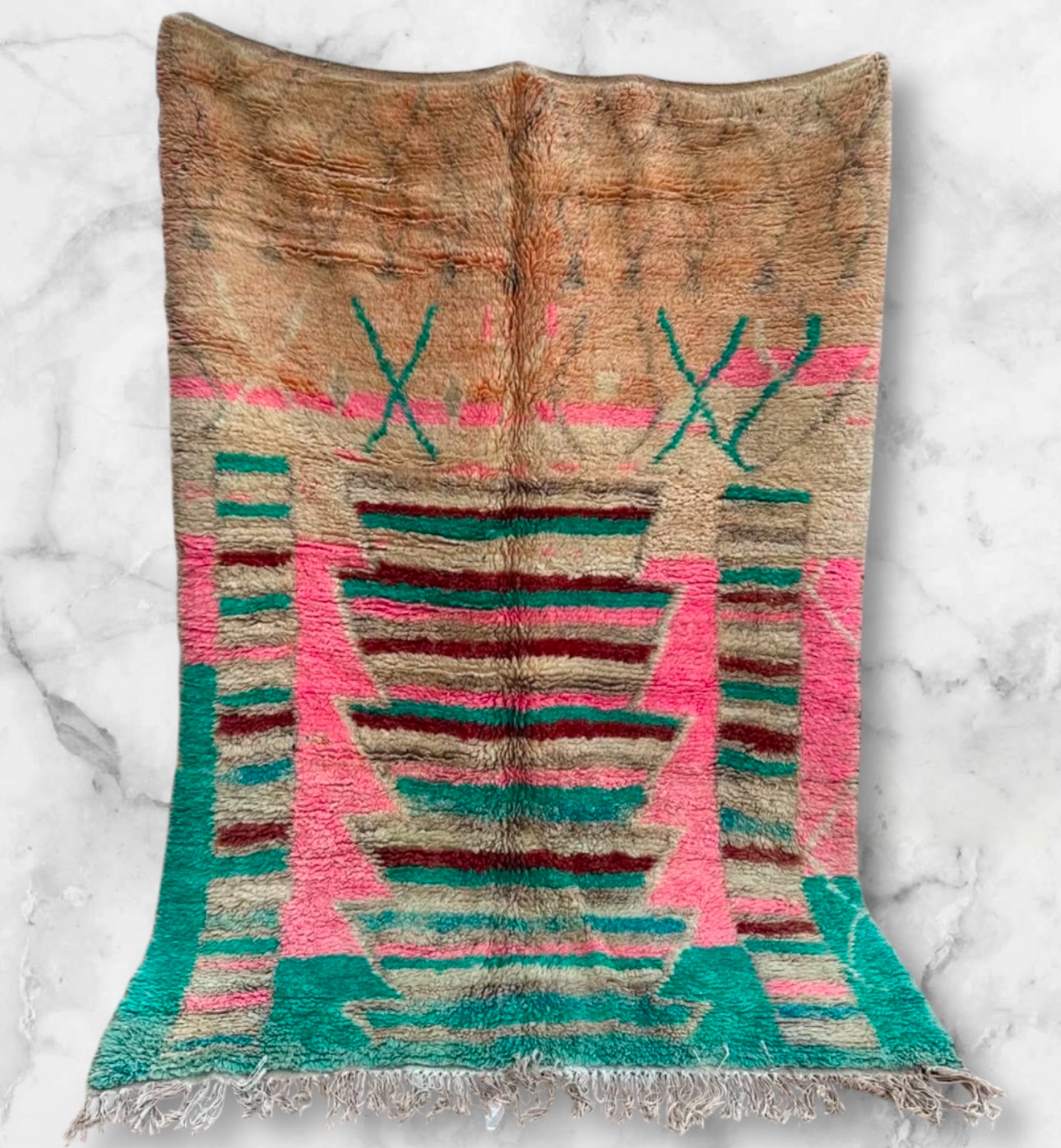 Handmade Azilal Rug, size 250 x 150 cm || 8.2 x 4.92 ft