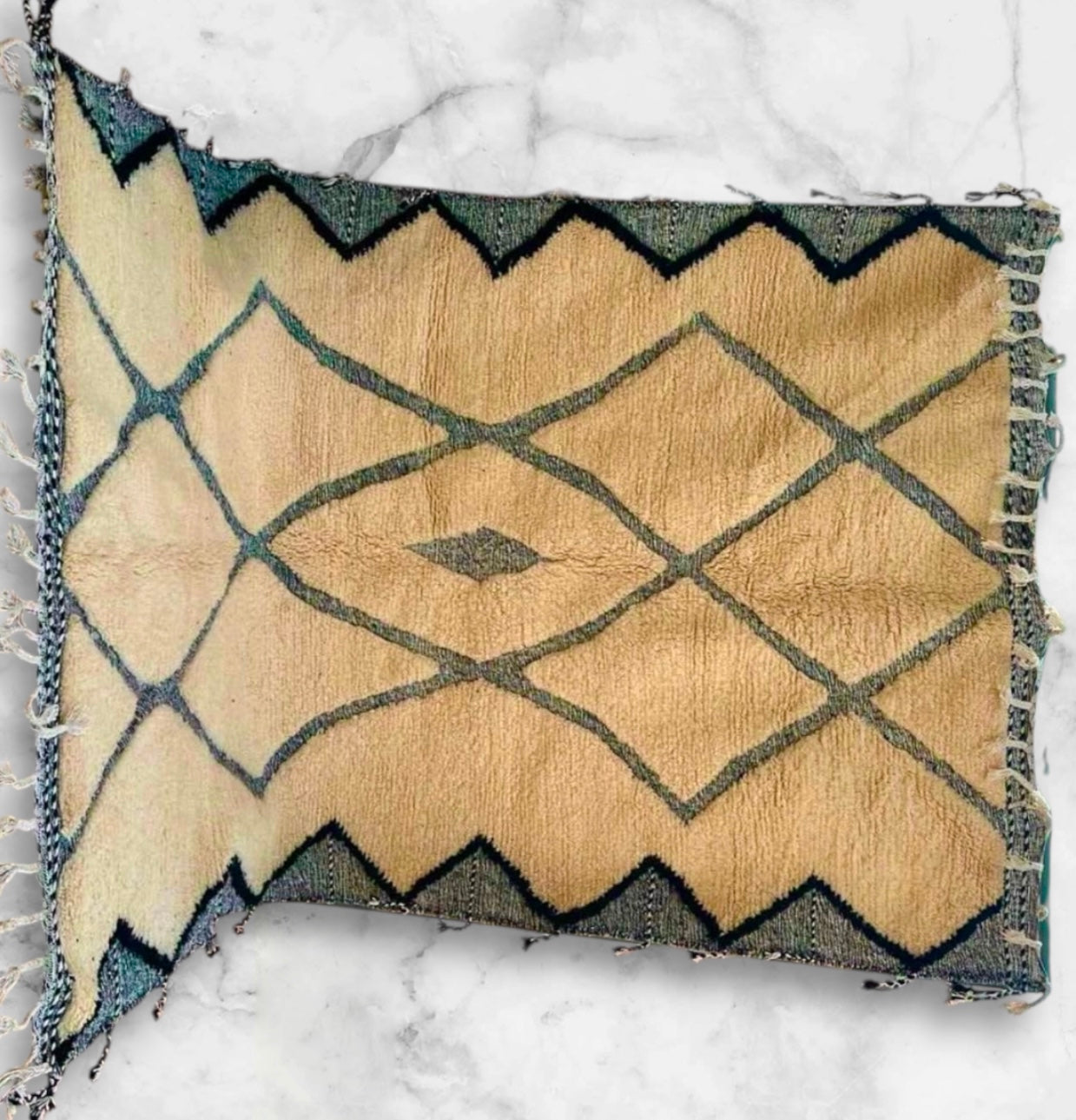 Carpet Beni Ouarain Rug LARGE size 300 x 200 cm || 9.84 x 6.56 ft
