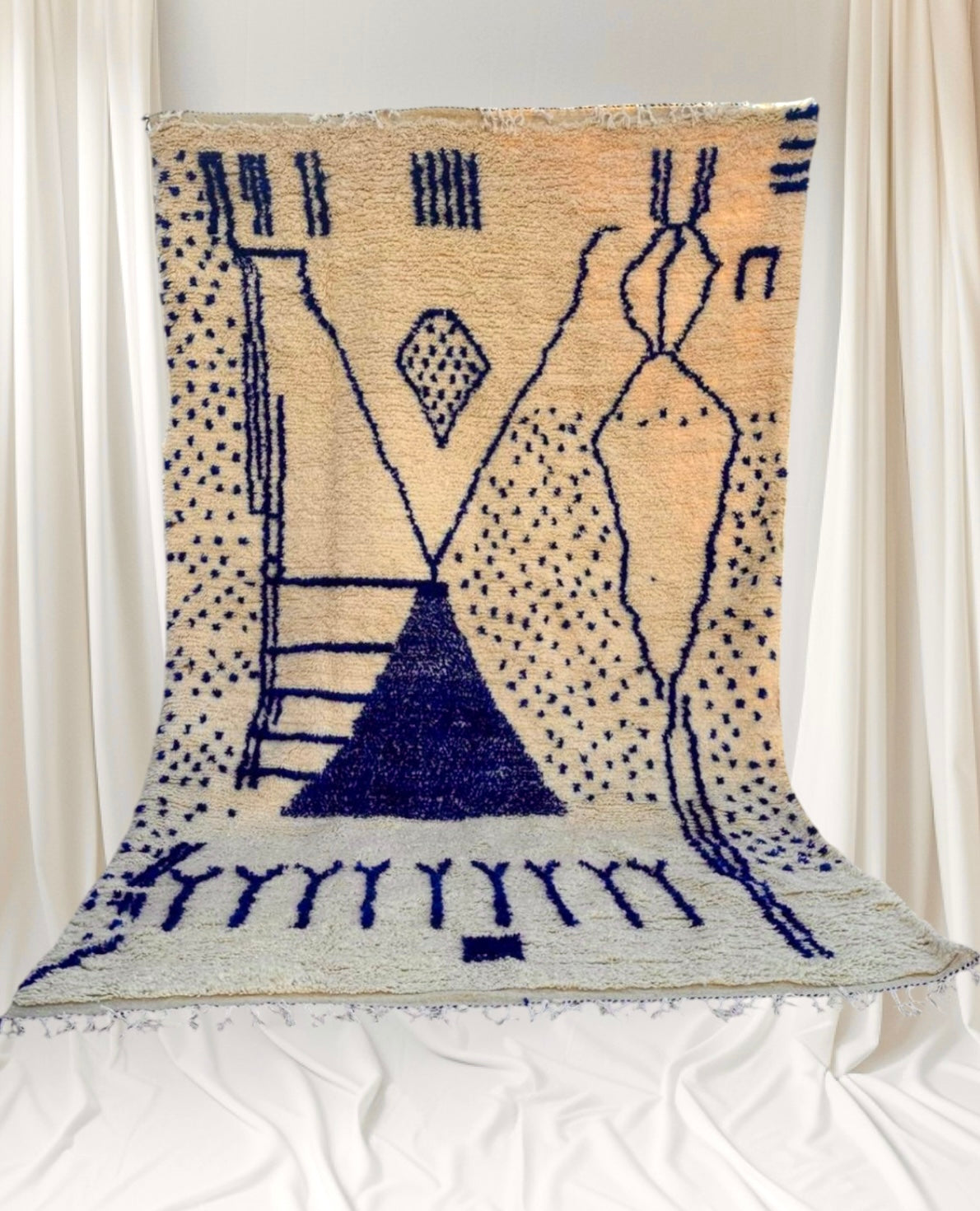 Handmade Azilal Rug, size 300 x 200 cm || 9.84 x 6.56 ft