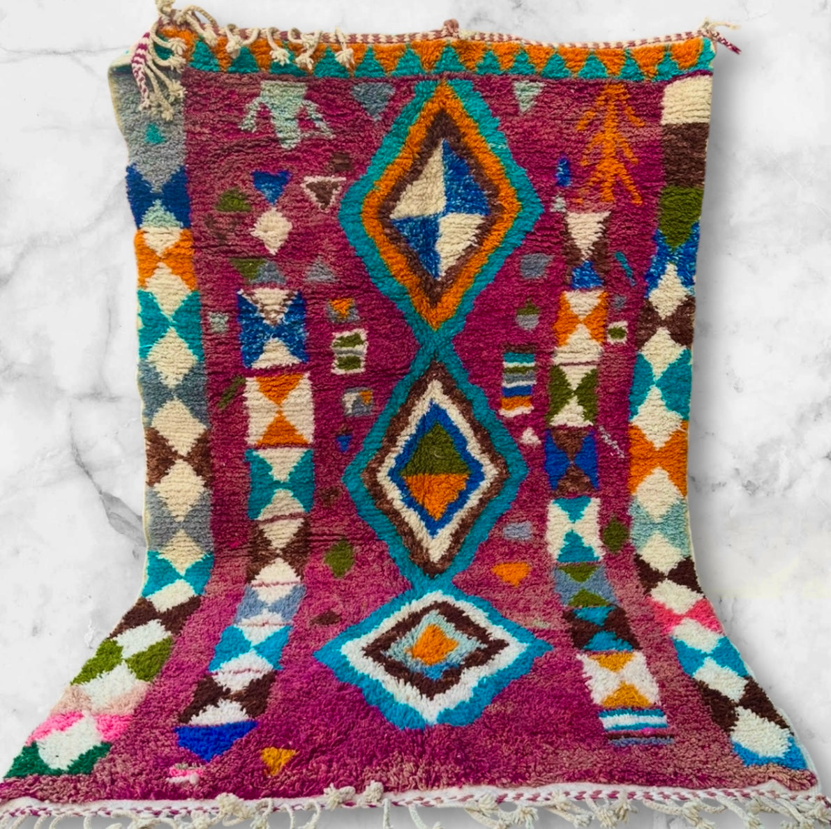 Carpet Beni Ouarain Rug LARGE size 300 x 200 cm || 9.84 x 6.56 ft